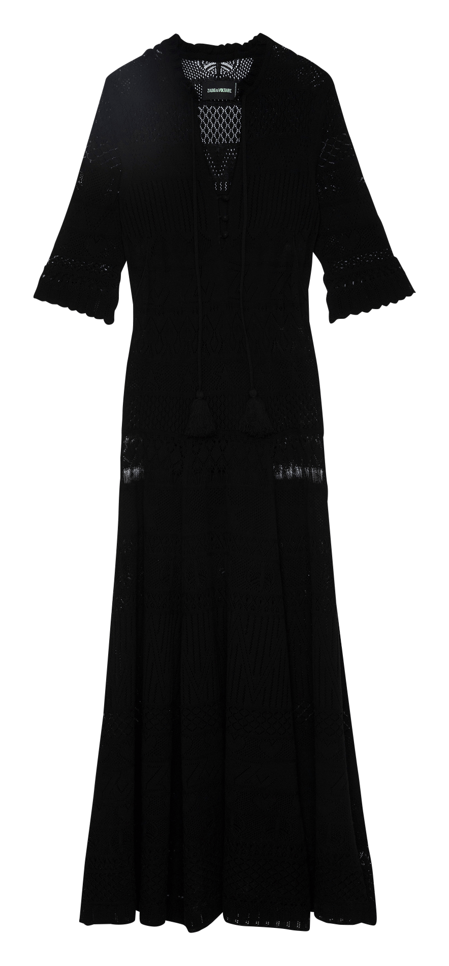 Langes Häkelkleid ZADIG&VOLTAIRE Schwarz