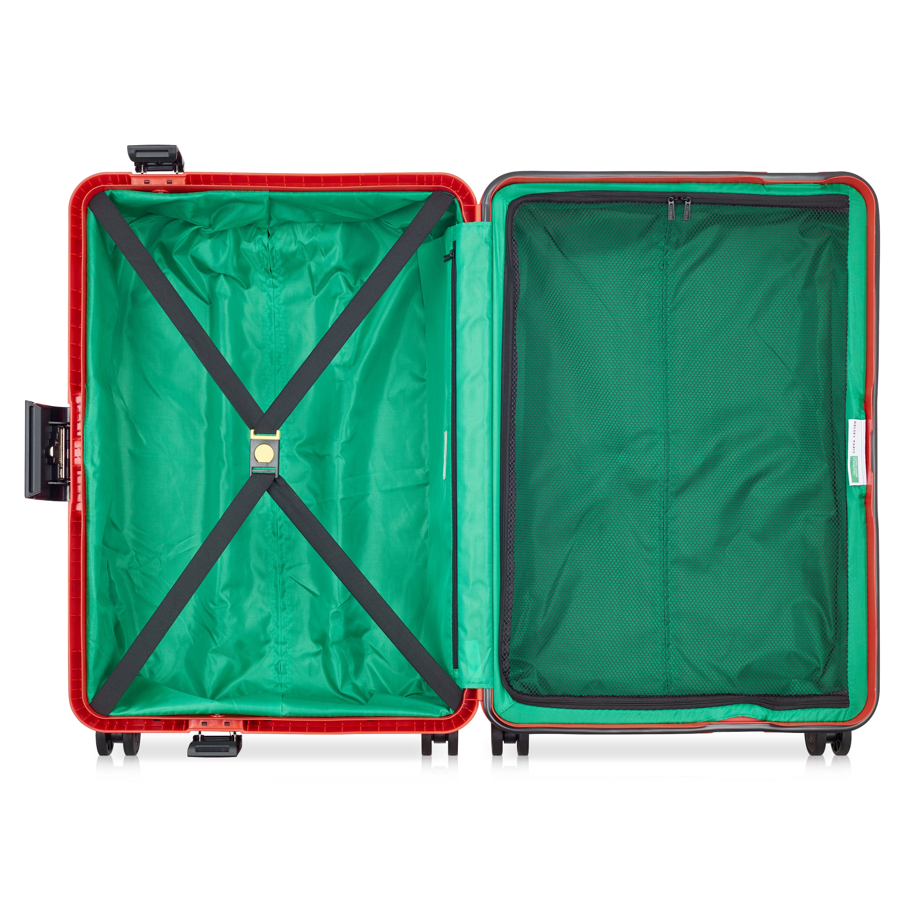 Rigid hold suitcase DELSEY PARIS Red