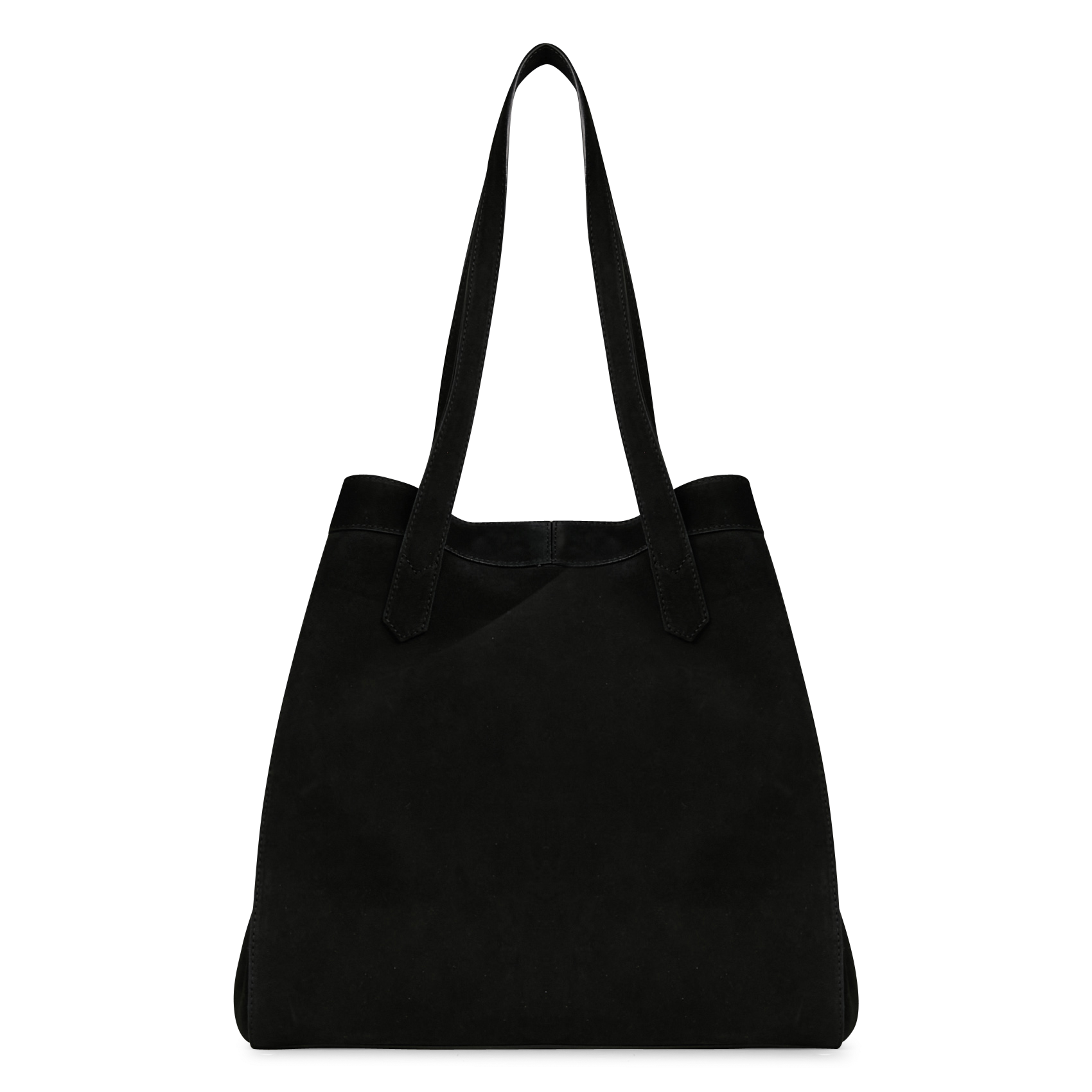 Sac cabas en cuir velours SAISON 1865 Noir