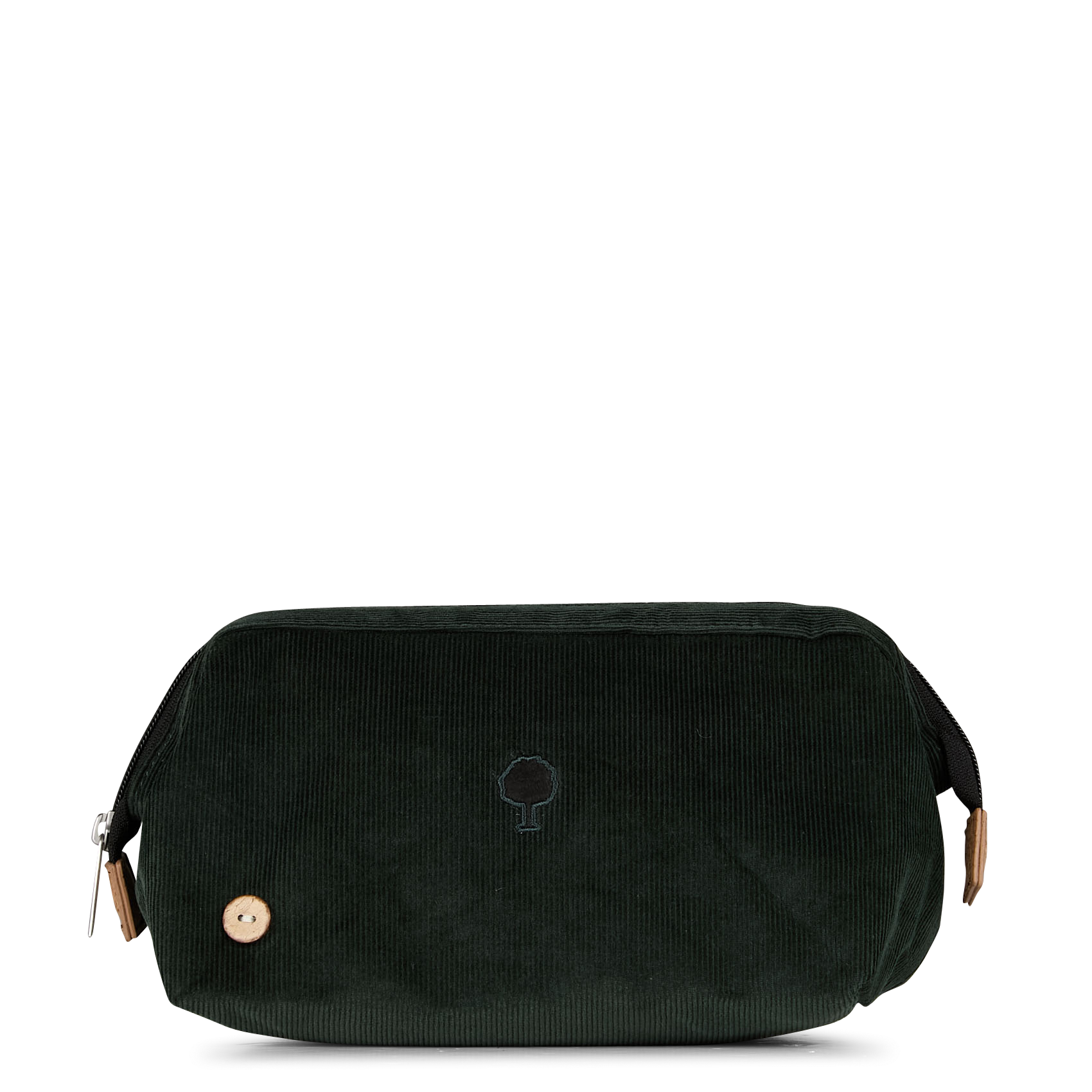 Gestreifte Kulturbeutel aus recycelter Baumwolle FAGUO Grun