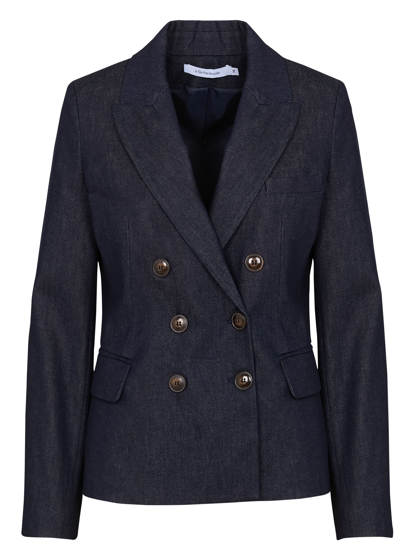 Cotton-blend blazer LA FEE MARABOUTEE Blue