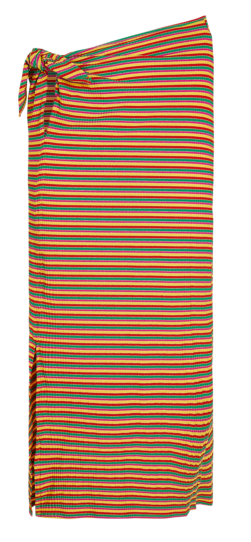 Jupe midi à rayures LA NOUVELLE Multicolore