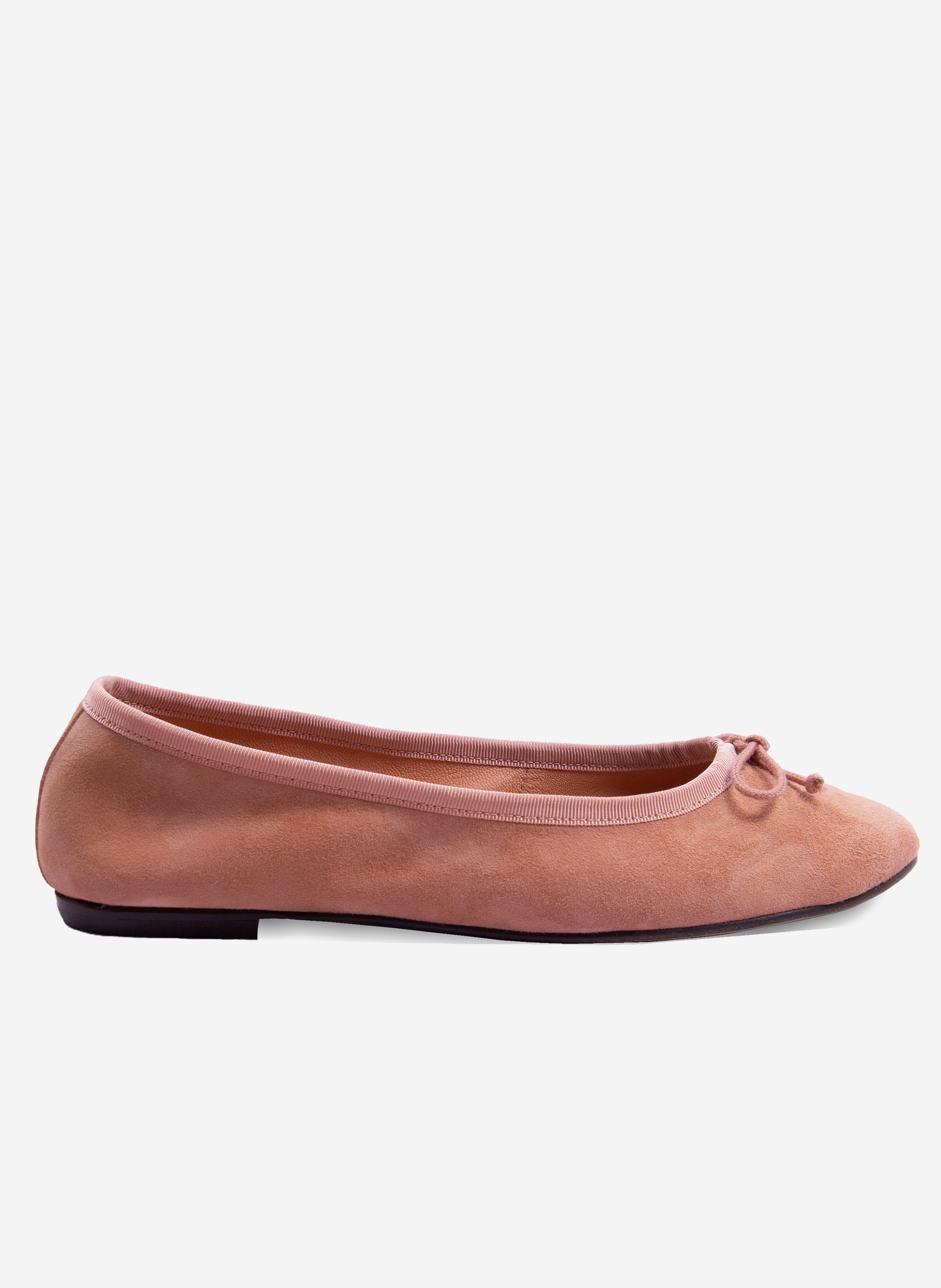 Classic suede leather ballet flats JULES & JENN Pink