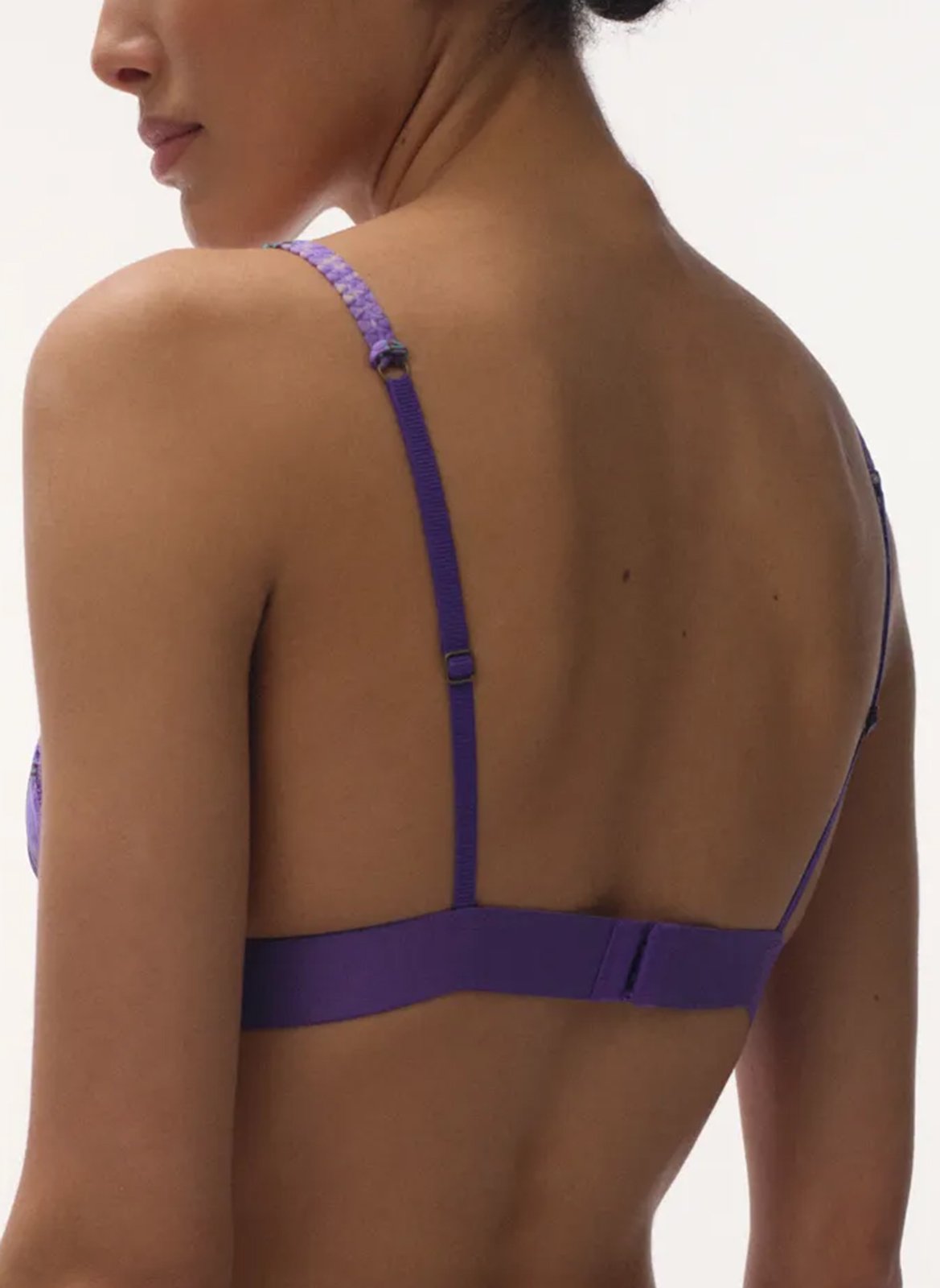 Triangel-BH aus recycelten Mischfasern LOVE STORIES Violett