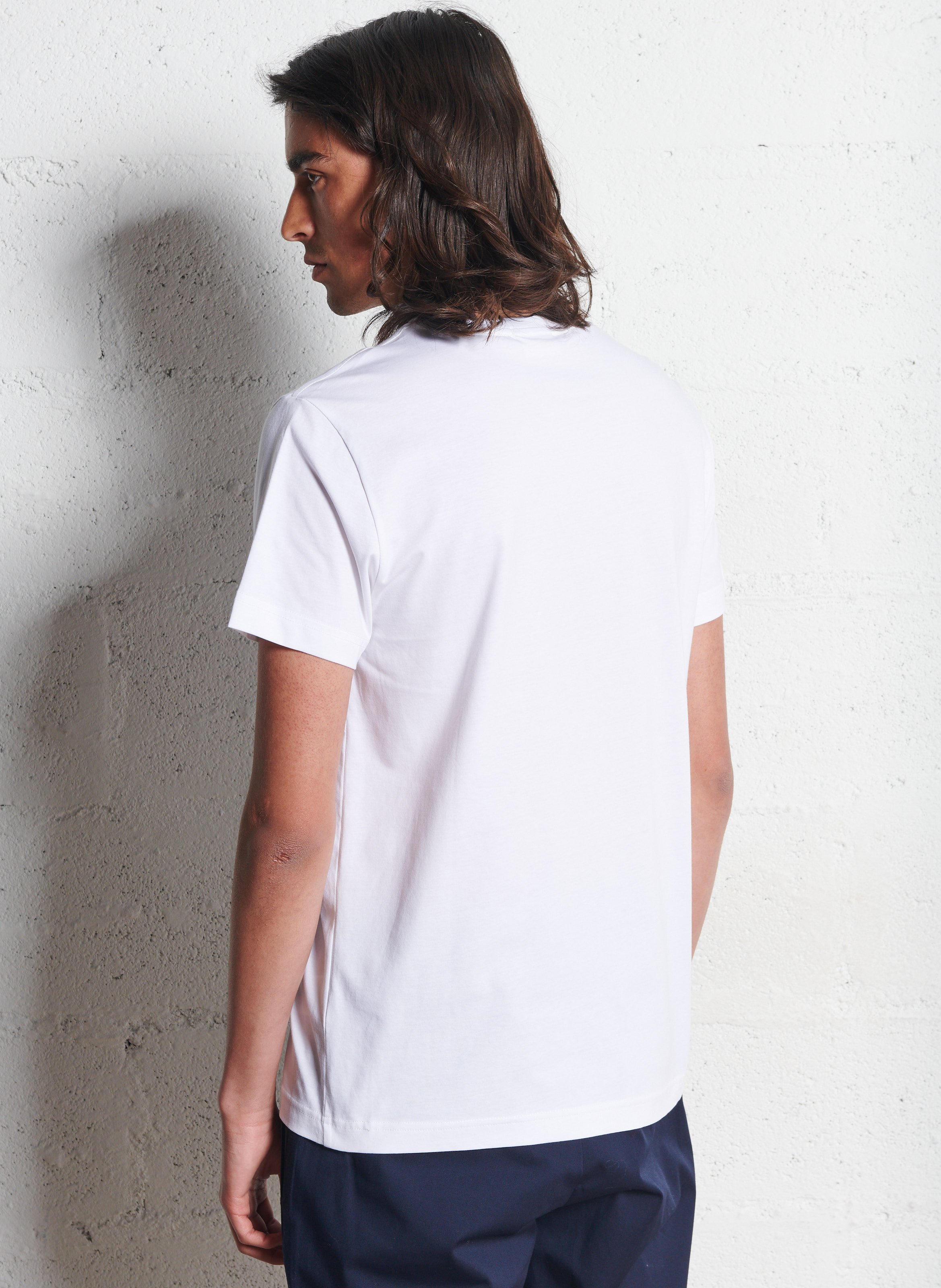 Straight cotton T-shirt GANT White
