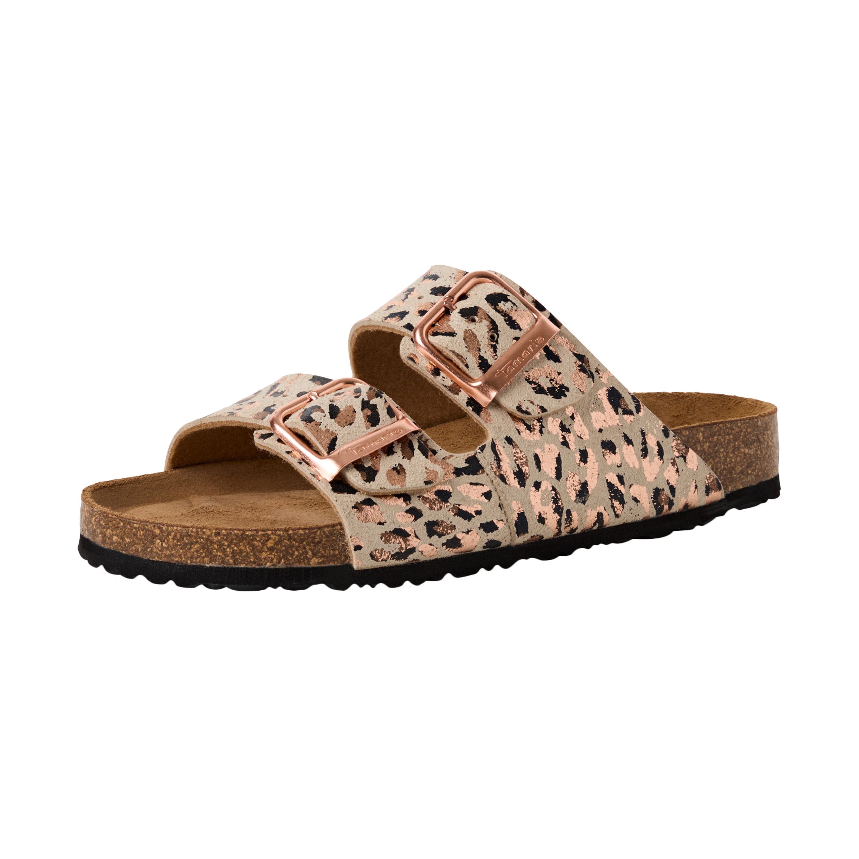 Flat slip-on mules TAMARIS Beige