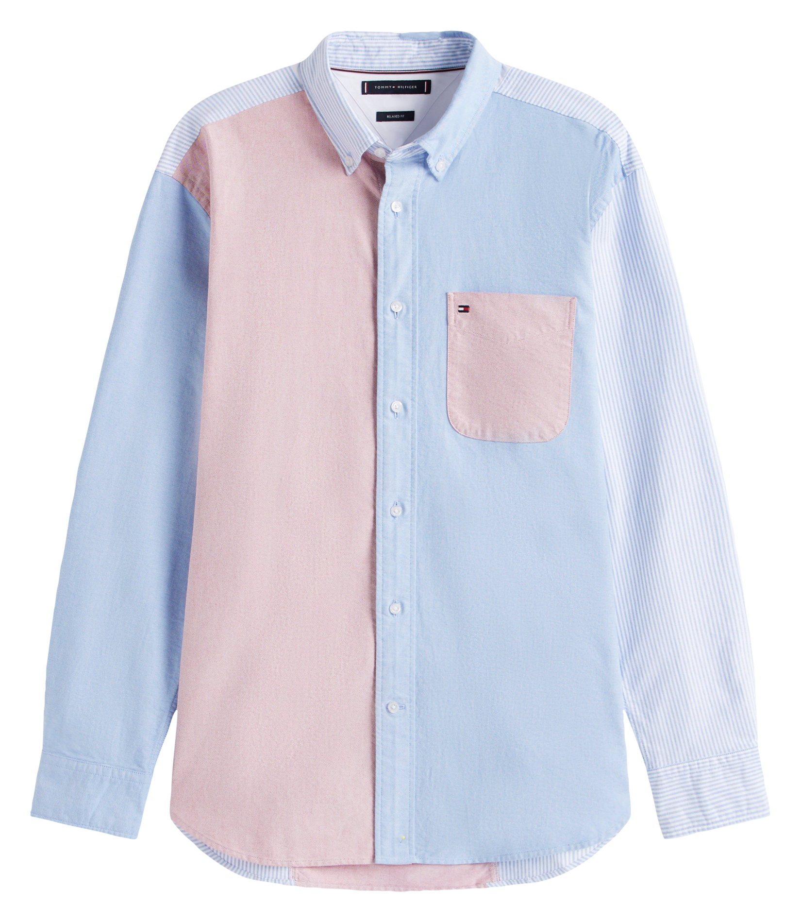 Baumwoll-Bluse TOMMY HILFIGER Blau