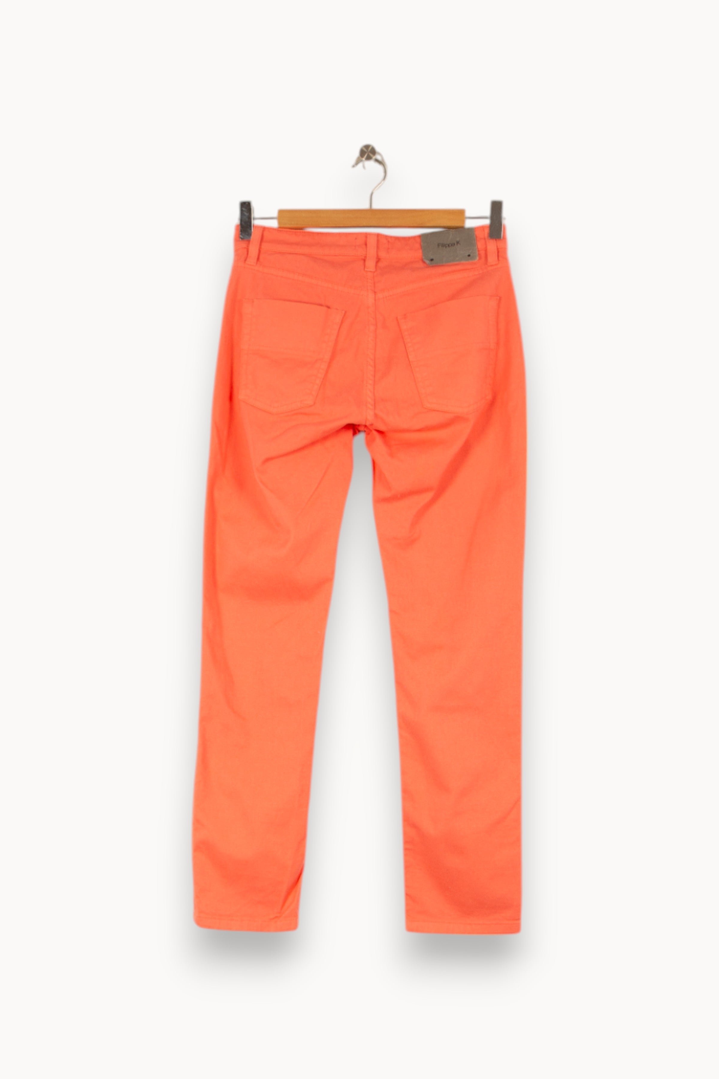 Cropped slim jeans with studs FILIPPA K - Seconde Main Pink