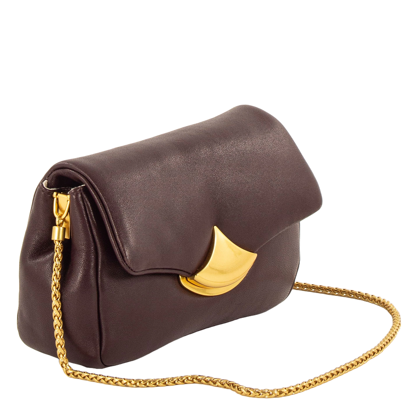 Sac bandoulière en cuir SESSUN Marron