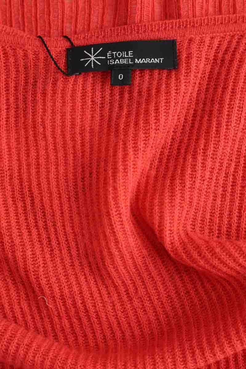 Chip wool cardigan ISABEL MARANT ÉTOILE - SECONDE MAIN Orange