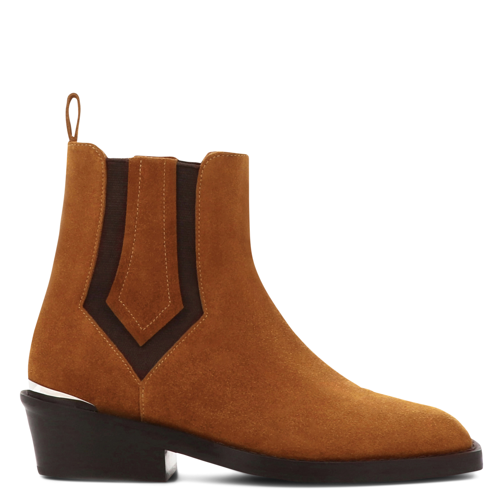 Bottines en cuir velours SOCQUE PARIS