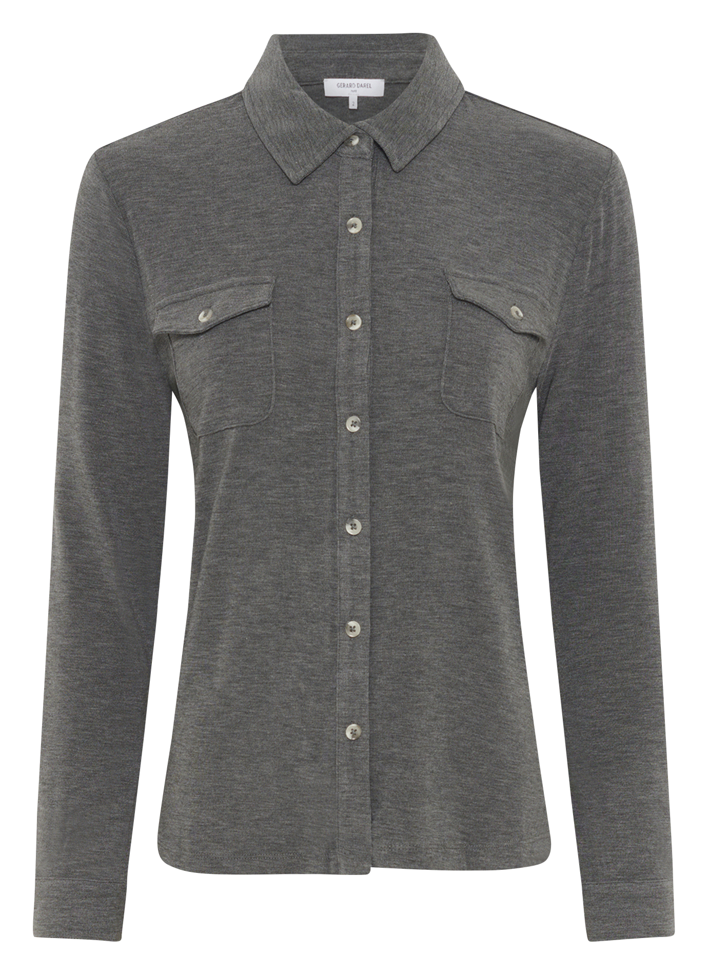 Chemise droite en jersey GERARD DAREL Gris