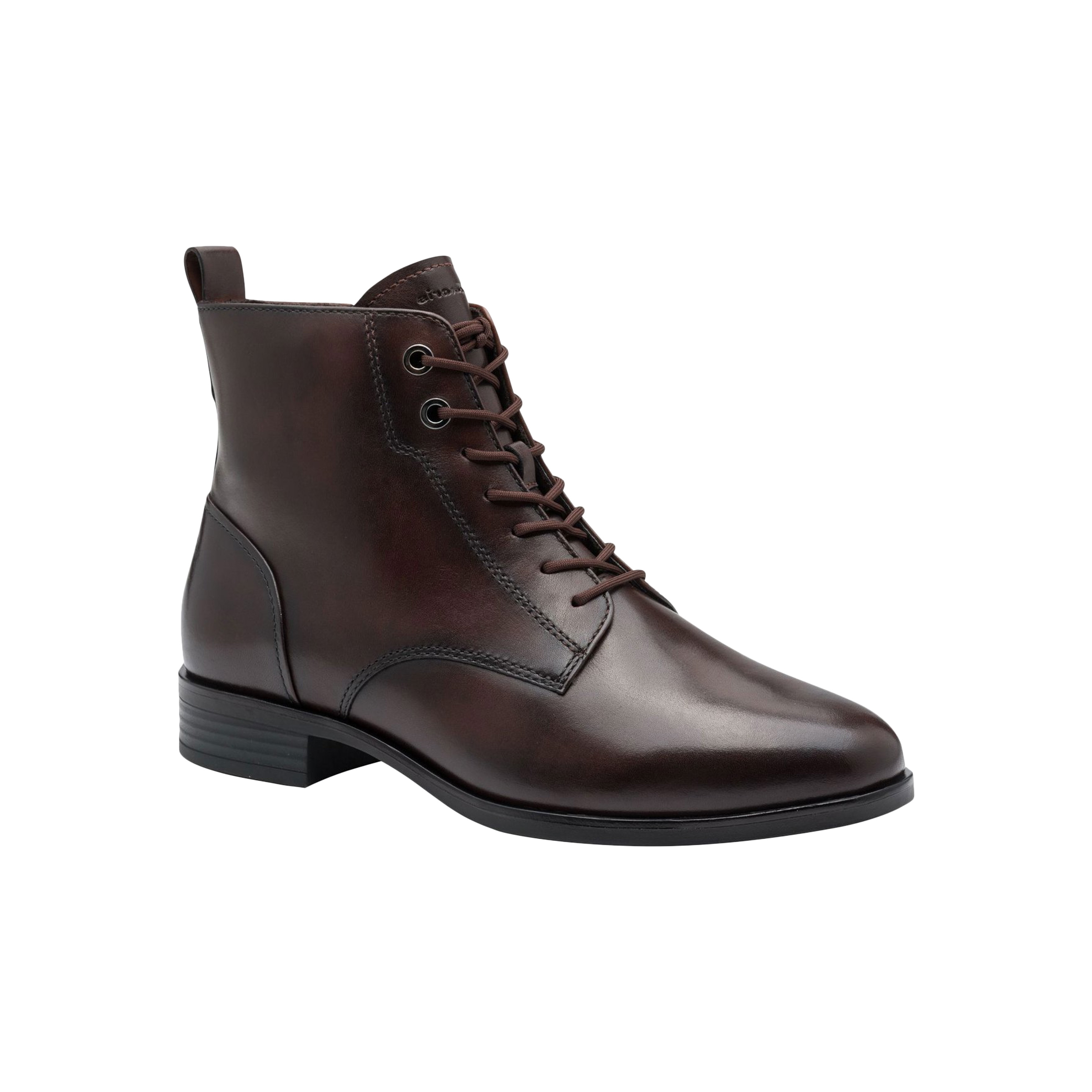 Leather ankle boots TAMARIS Brown