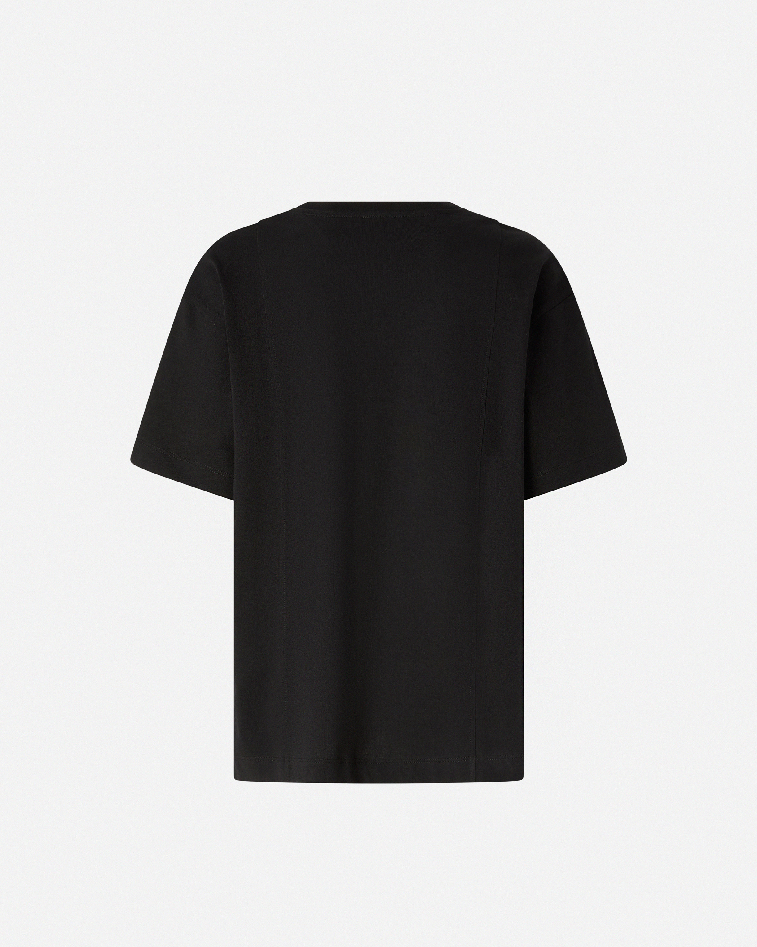 T-shirt with heart embroidery PINKO Black