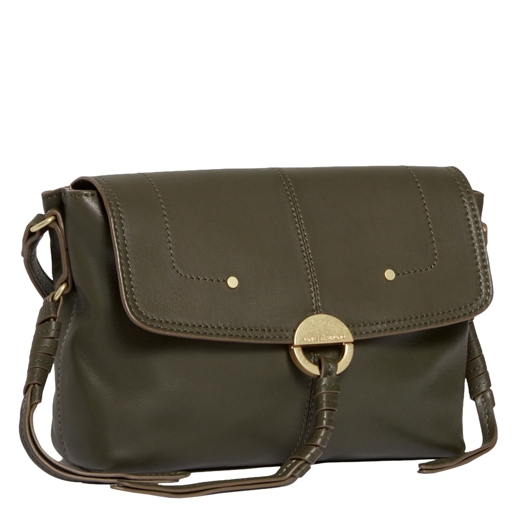 Dori leather shoulder bag VANESSA BRUNO Green