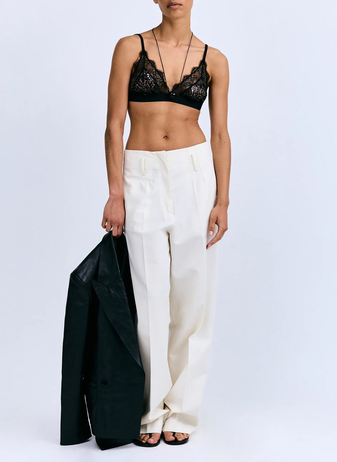 Soutien-gorge triangle en dentelle LOVE STORIES Noir