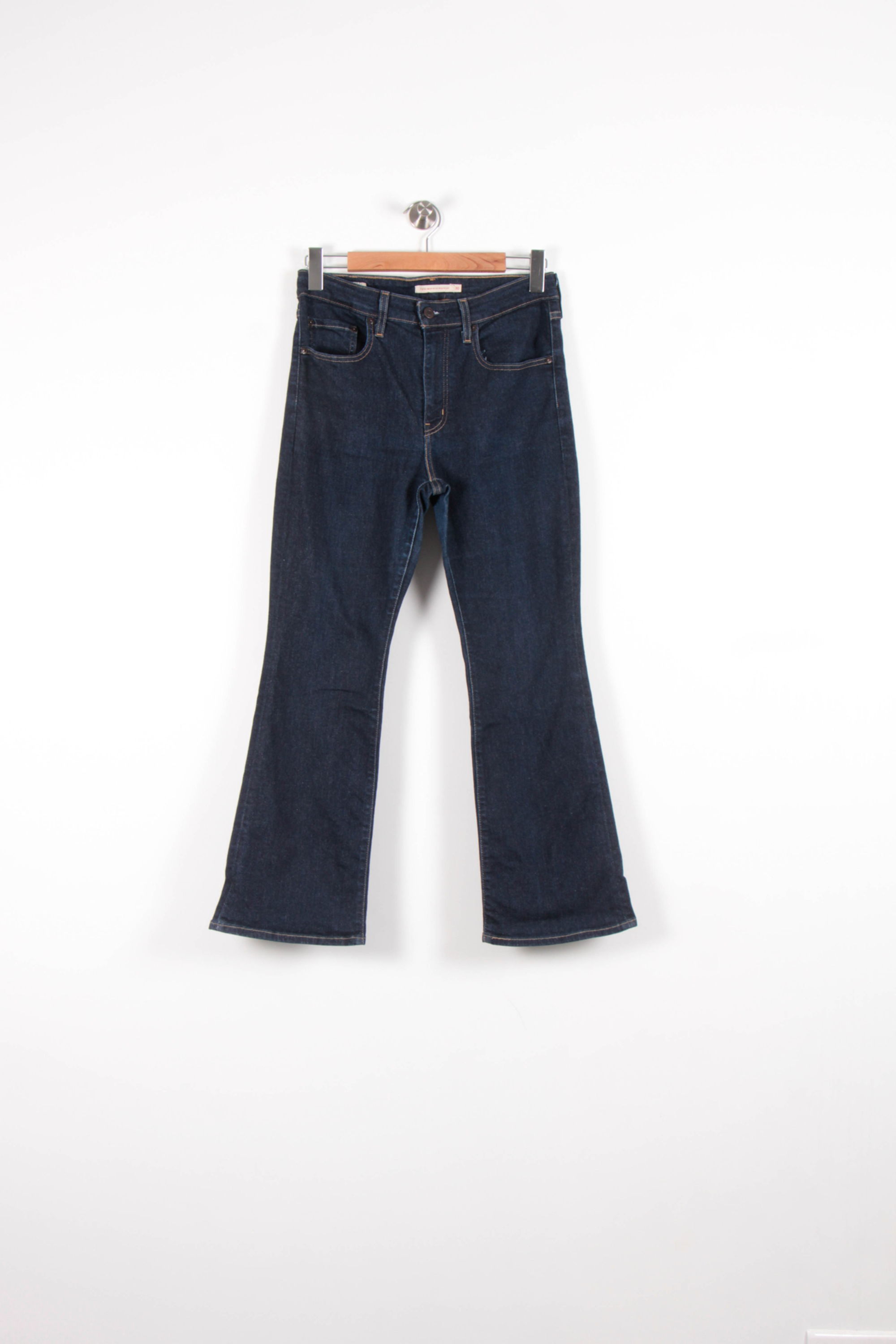 Cropped slim jeans with studs LEVI'S - Seconde main Blue