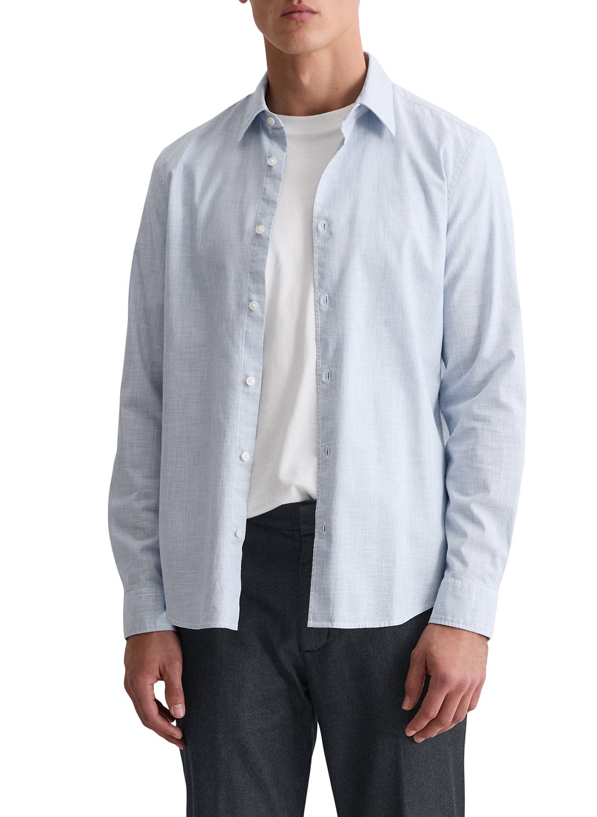 Chemise col classique manches contrastantes en coton MARC O'POLO Multicolored