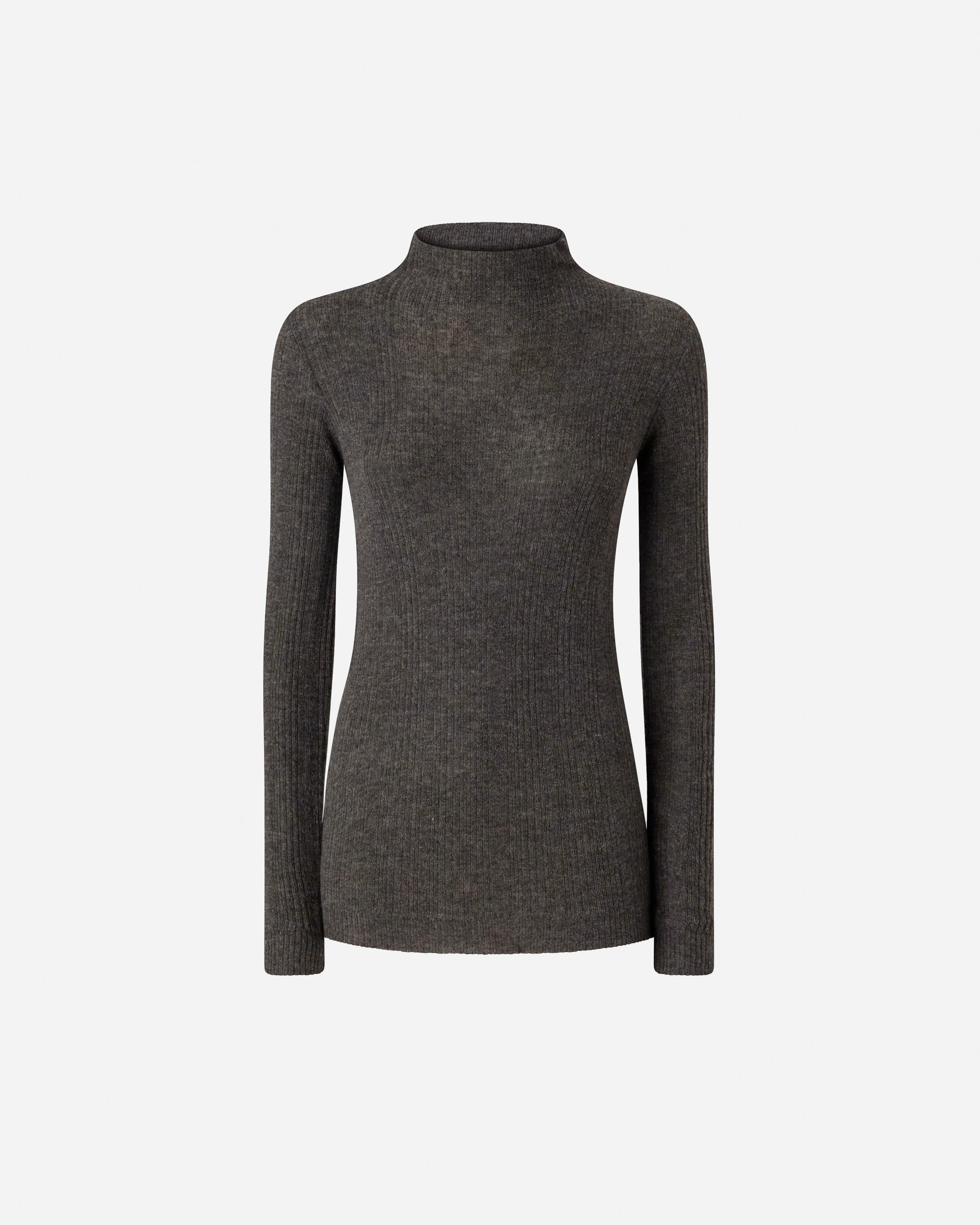 Fitted sweater with high collar PINKO Grey