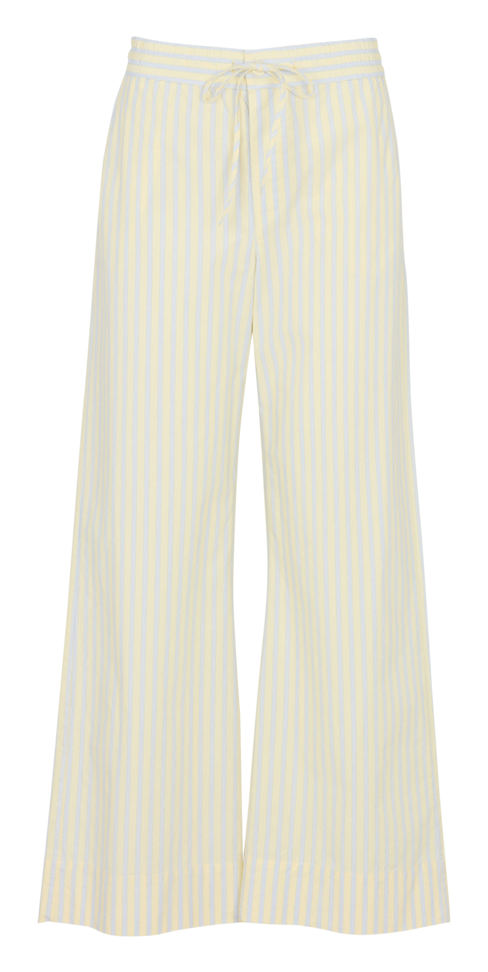 Gerade geschnittene Baumwollhose mit Streifen  DES PETITS HAUTS Gelb