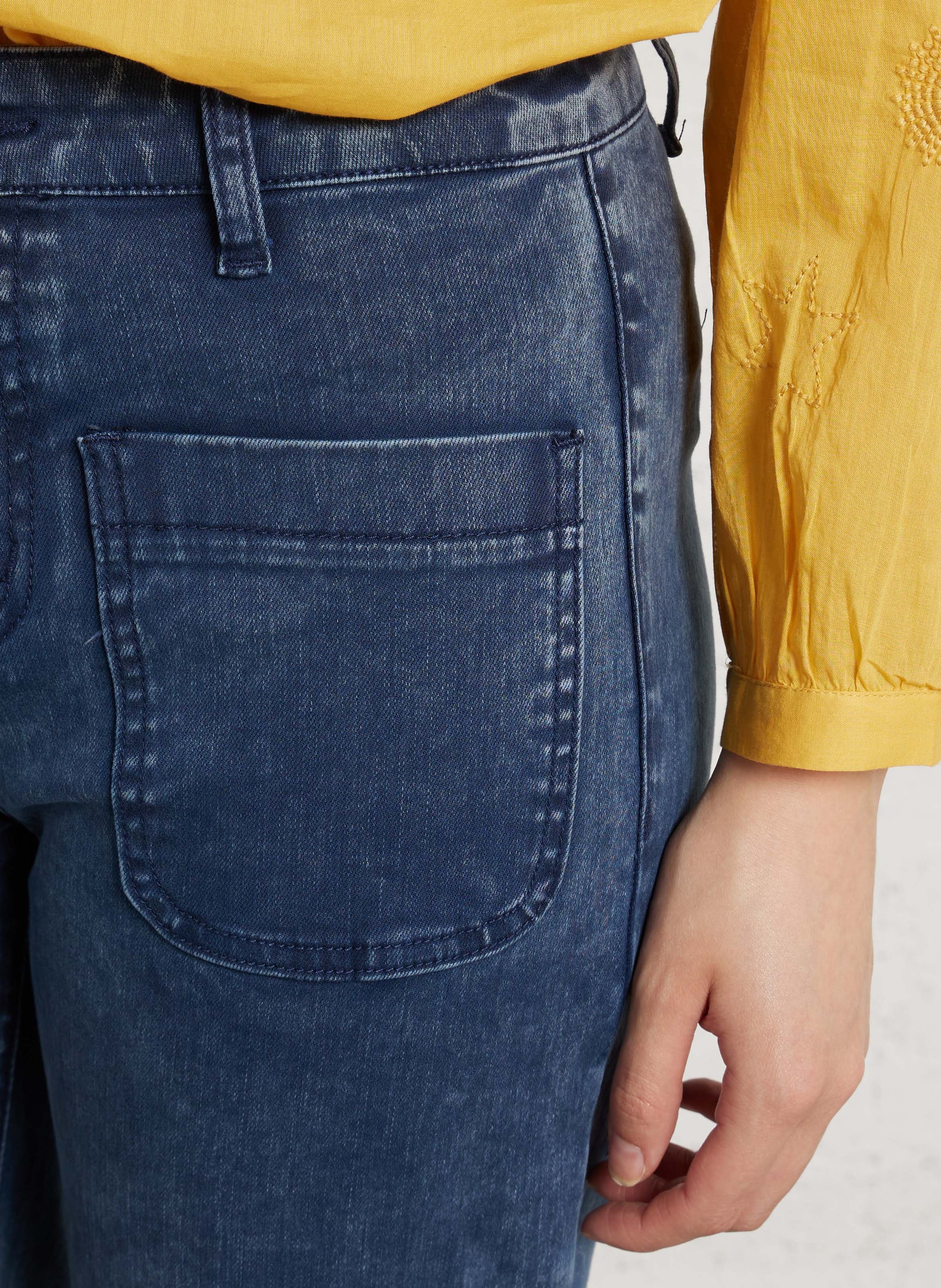 Jean flare en coton mélangé LA PETITE ETOILE Bleu