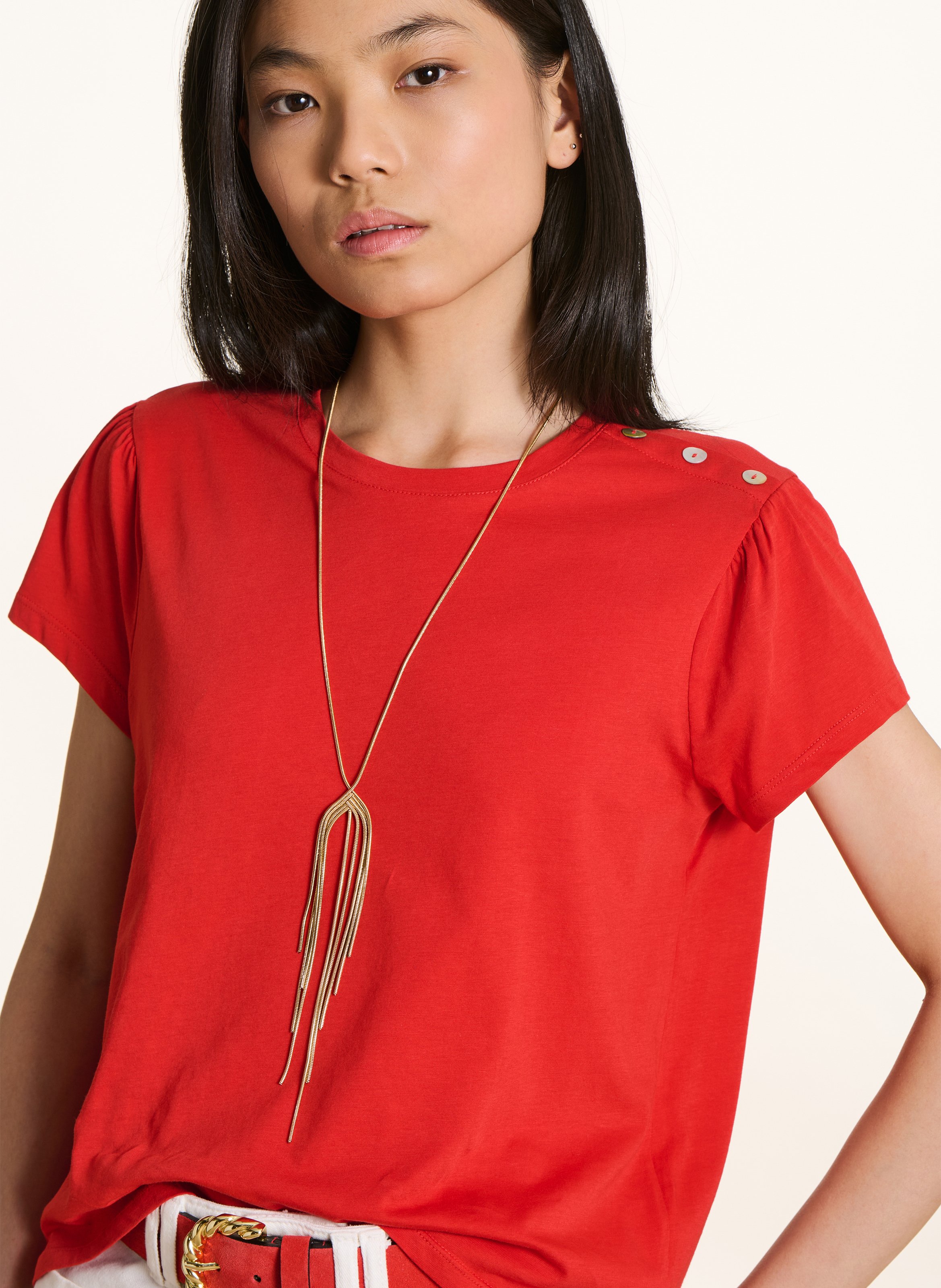 Collier en acier LA FEE MARABOUTEE Jaune