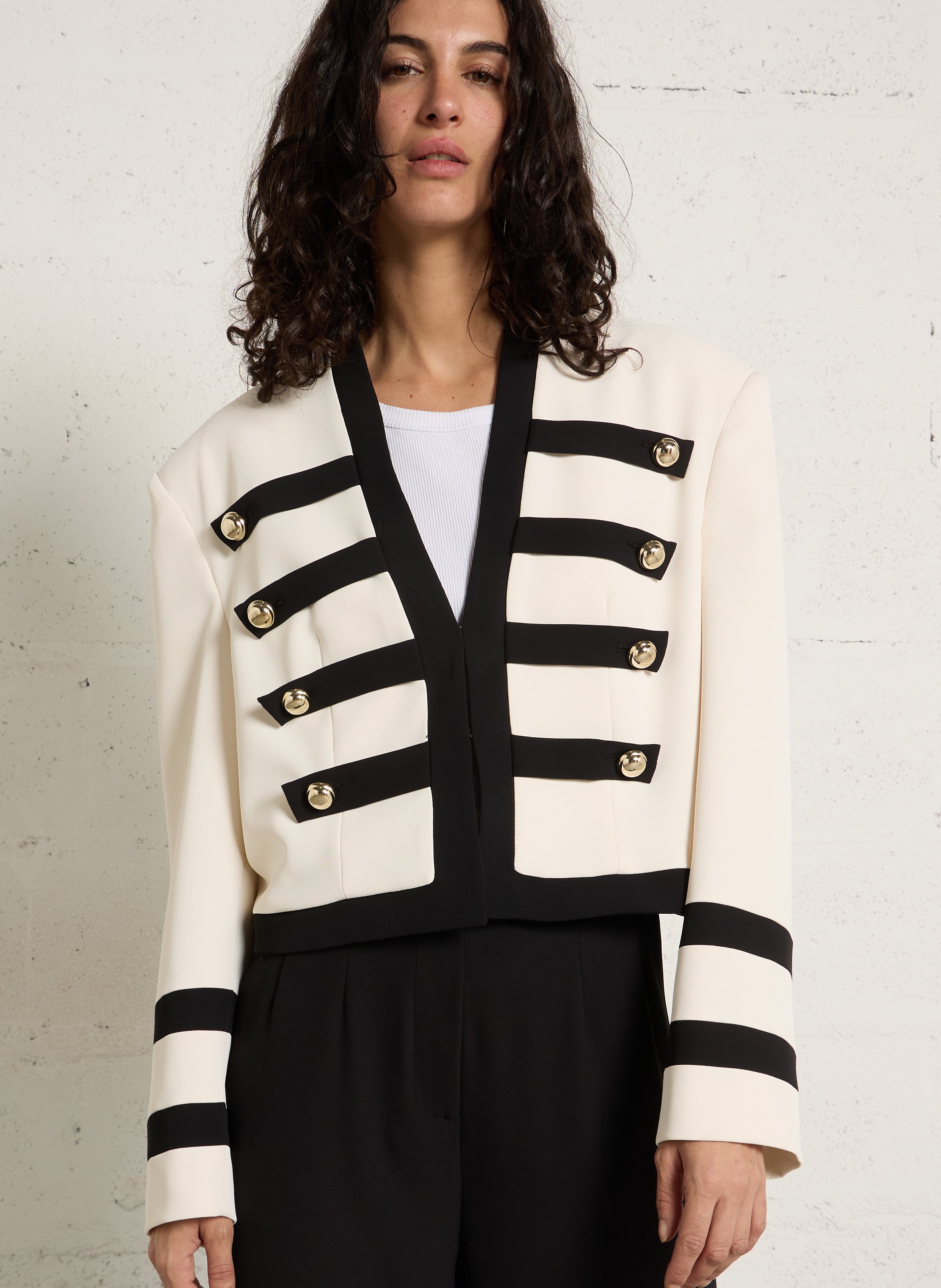 Short officer jacket IMPERIAL Grey