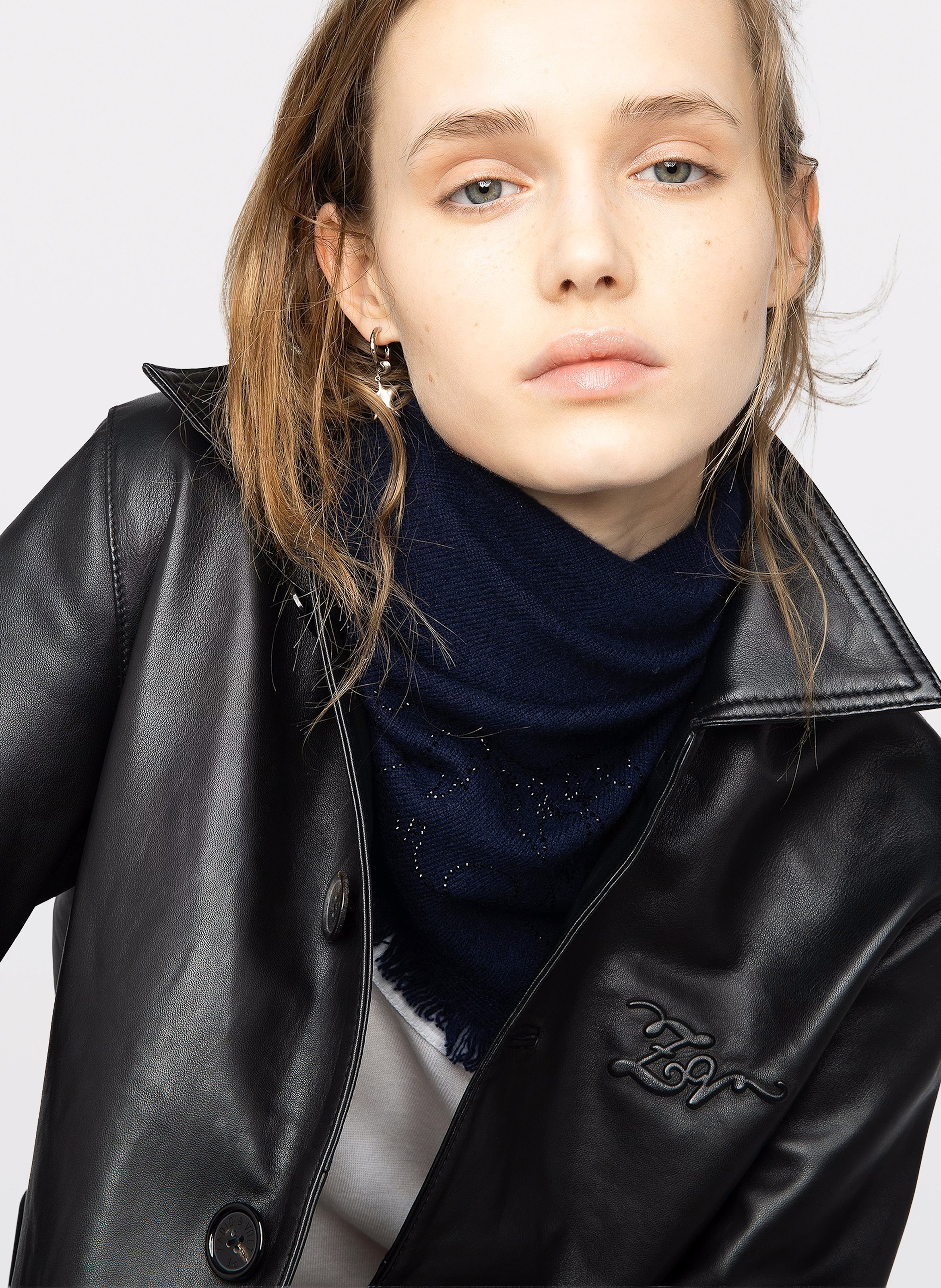 Foulard van kasjmier ZADIG&VOLTAIRE Blauw