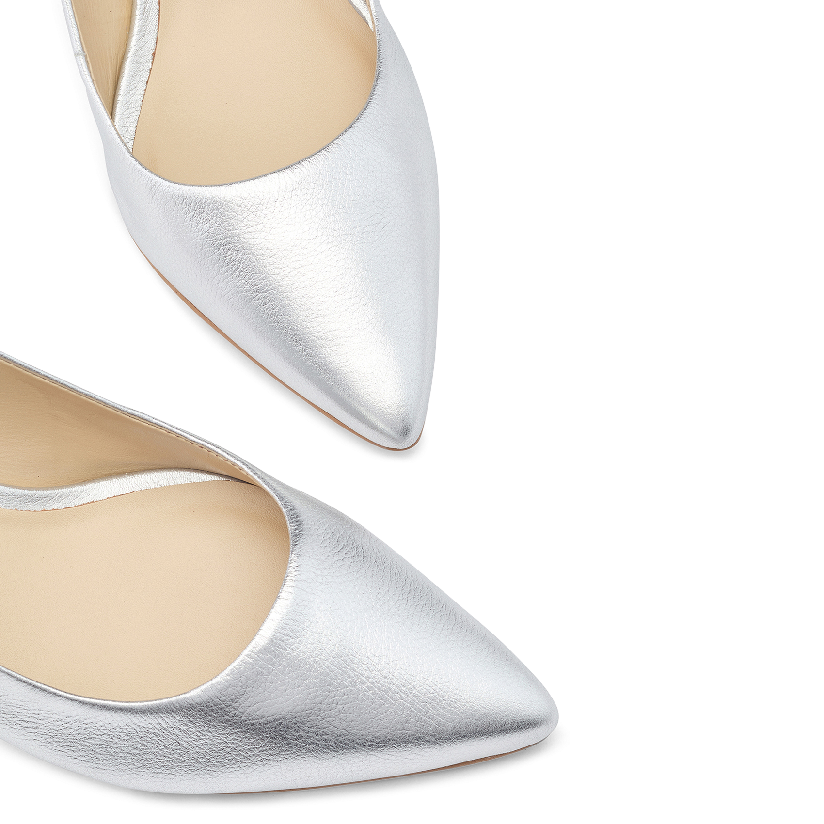 Escarpins en cuir métallisé COSMOPARIS Argent