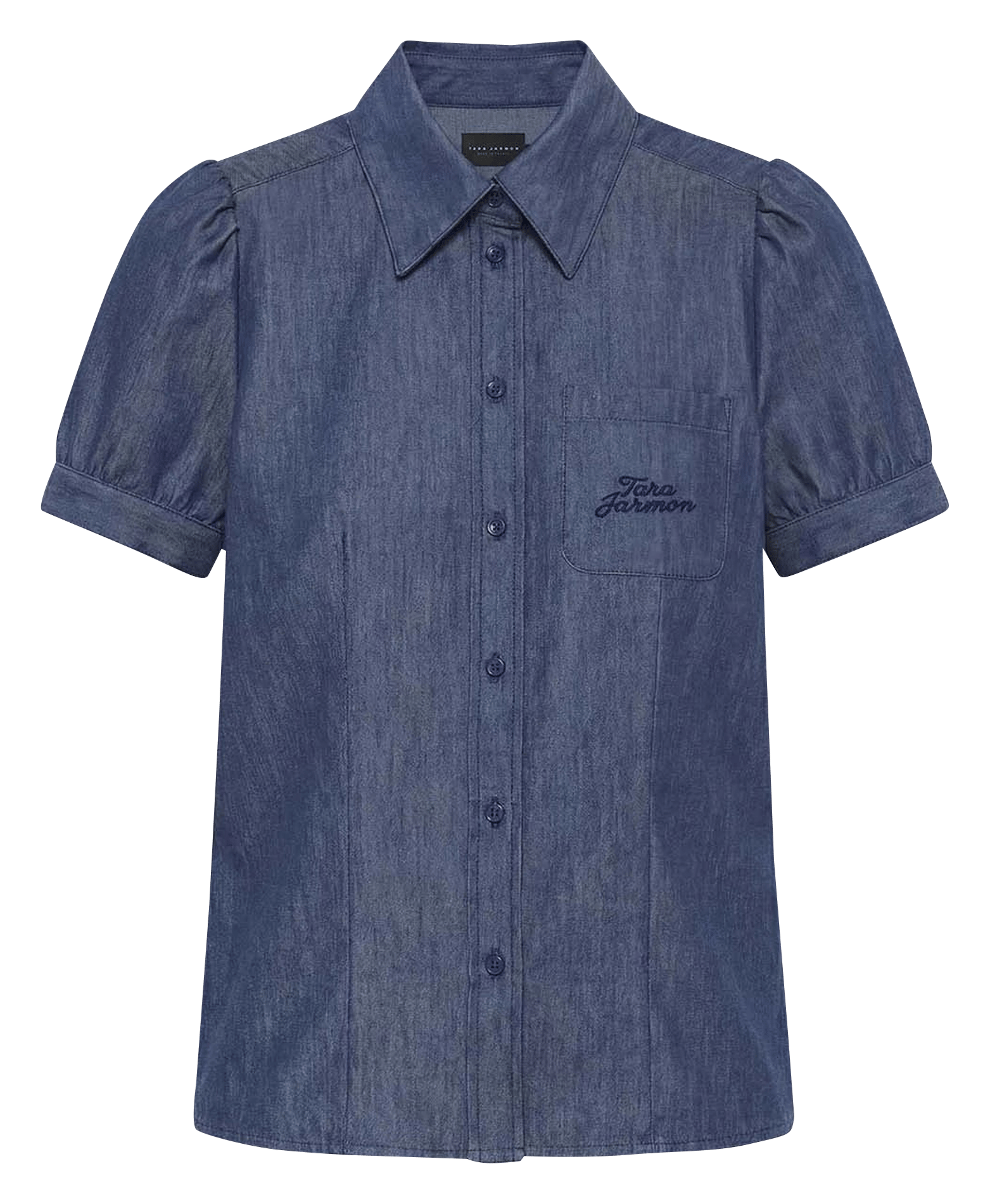 Taillierte Jeanshemd in leichtem Denim TARA JARMON Blau