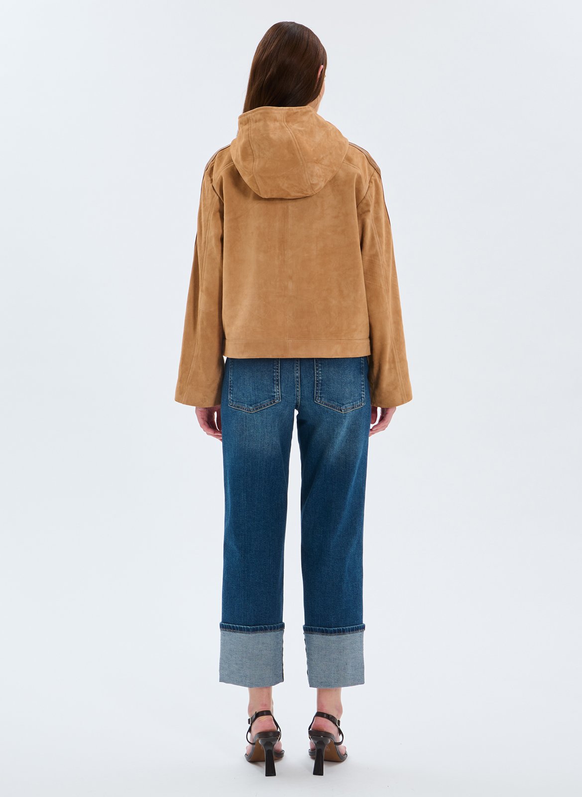 Veste en cuir  ZAPA Beige