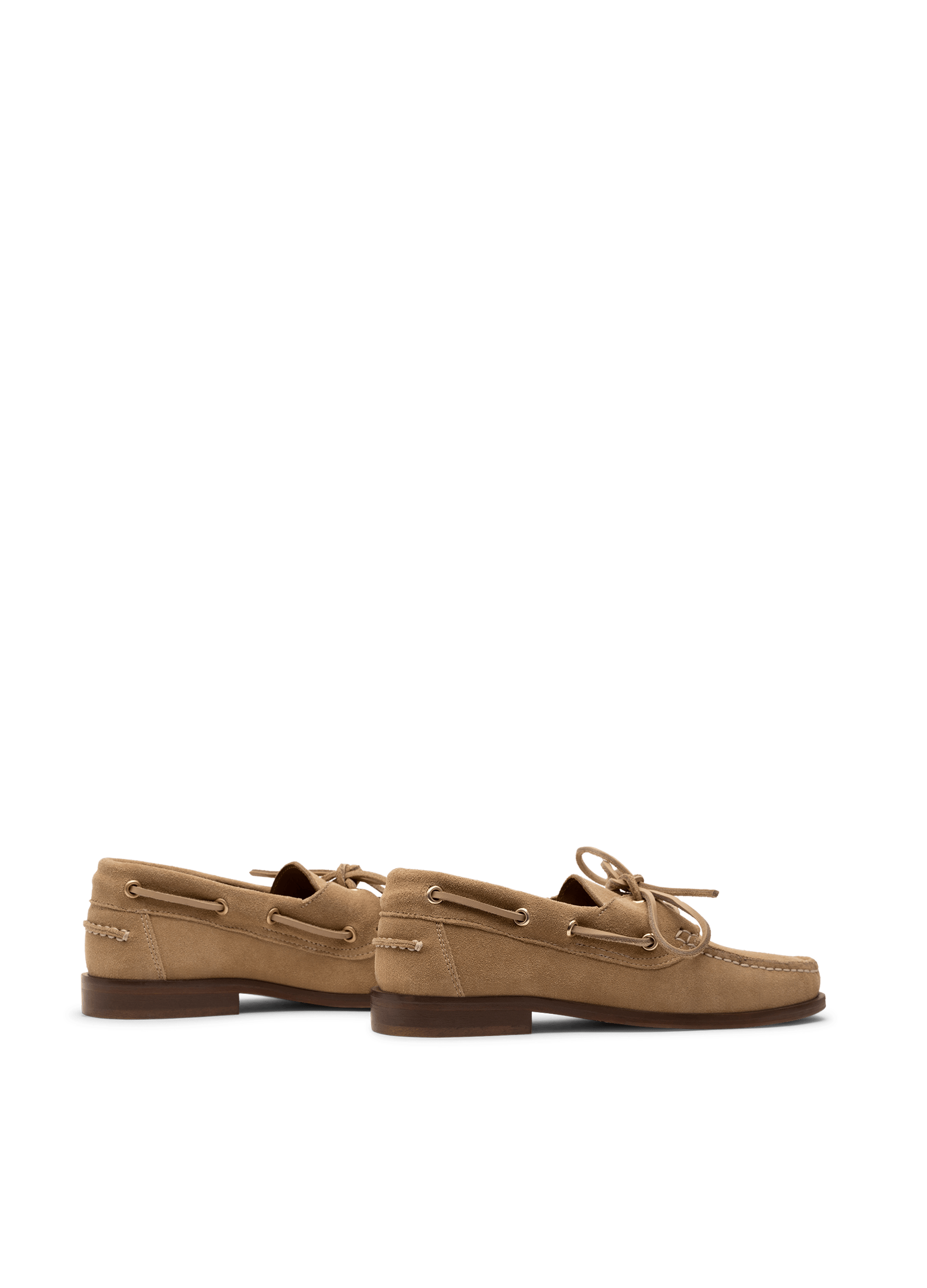 Beige suede leather moccasin PARALLELE PARIS Beige