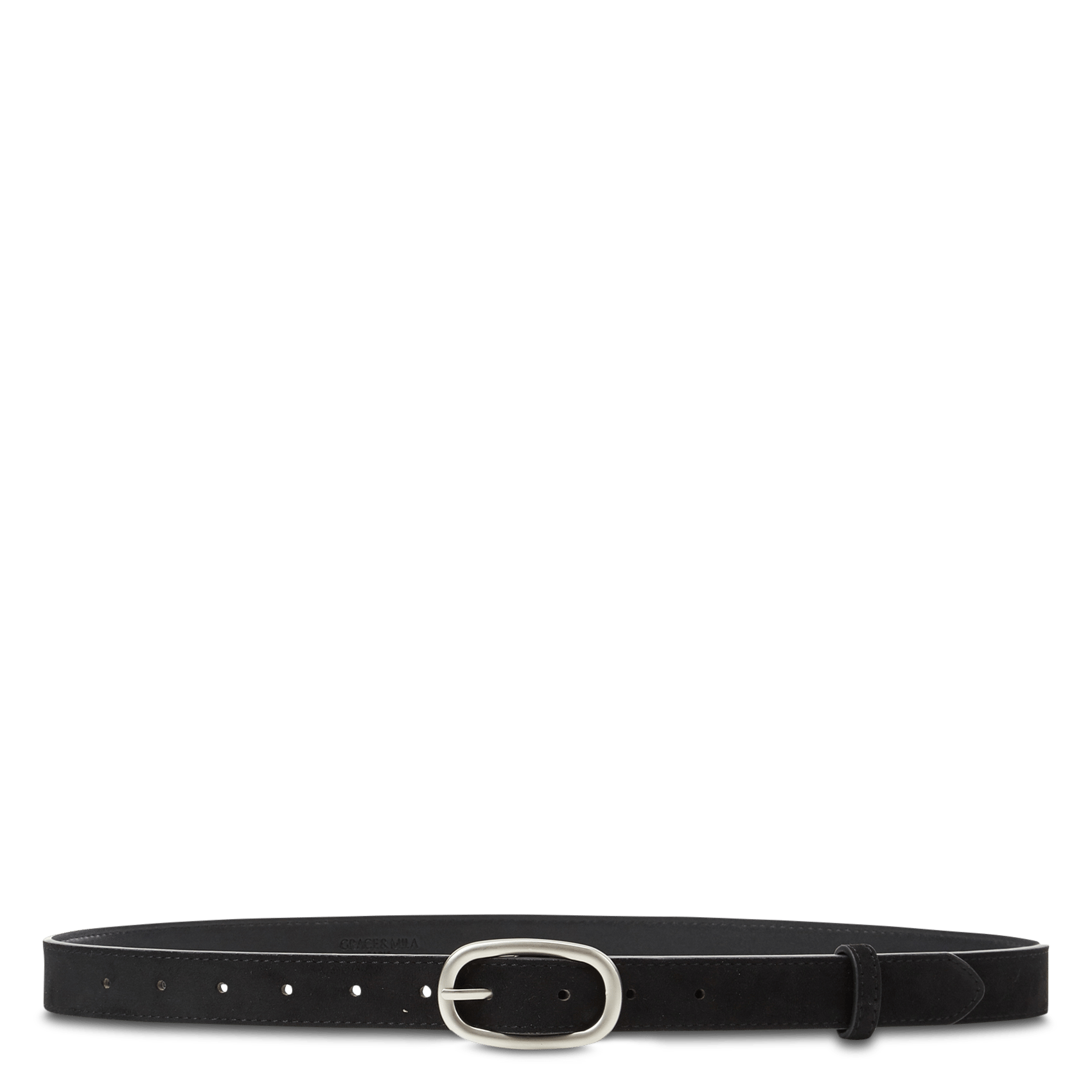 Ceinture à boucle argentée GRACE ET MILA