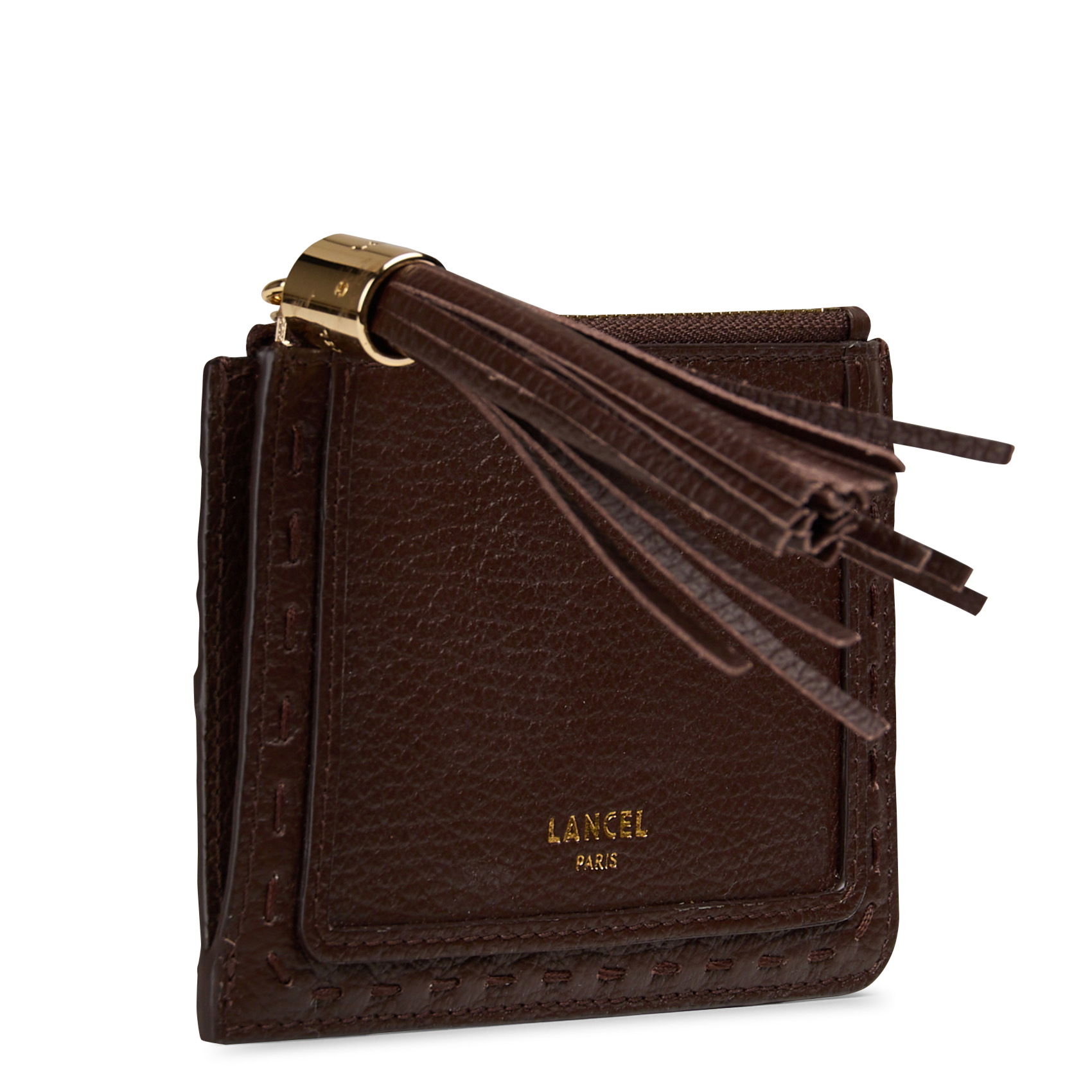 Kartenetui aus Leder LANCEL Braun