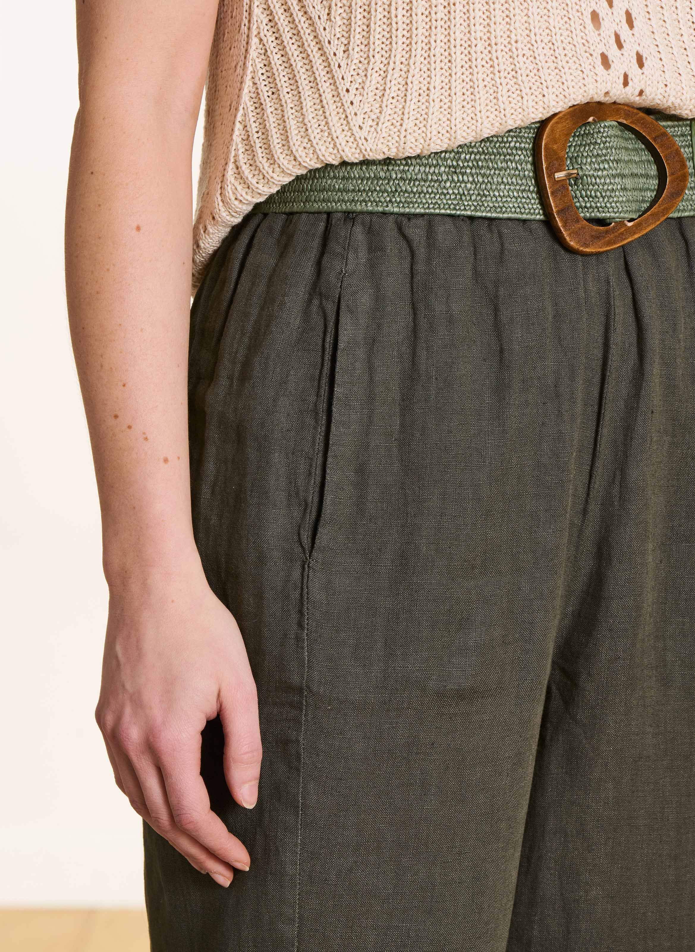 Unifarbene Karottenhose LA FEE MARABOUTEE Grun