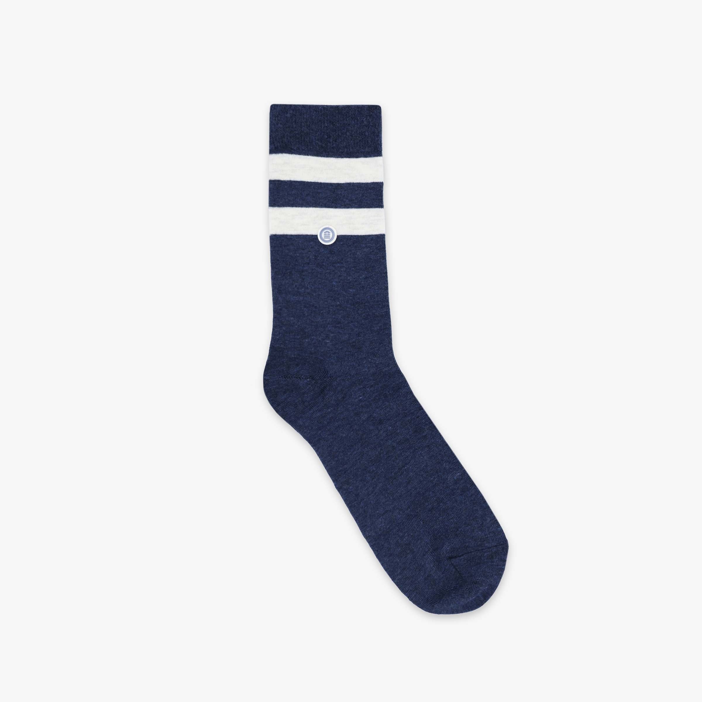 Pack of 3 pairs of plain and striped socks SERGE BLANCO Multicolored
