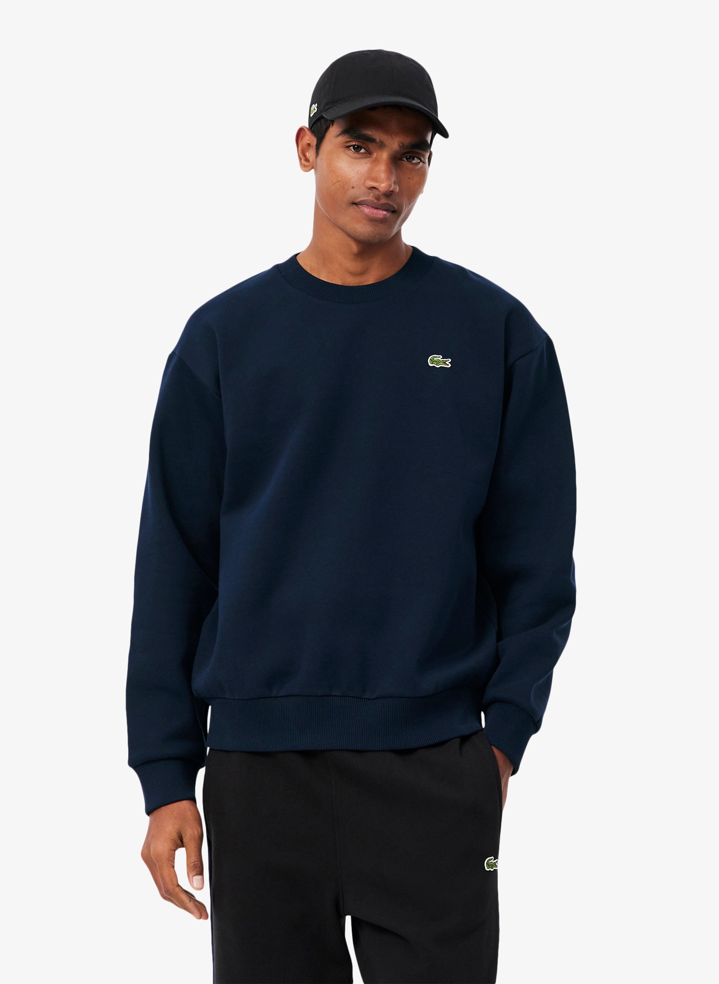 Rundhals-Sweatshirt aus Baumwoll-Mix LACOSTE