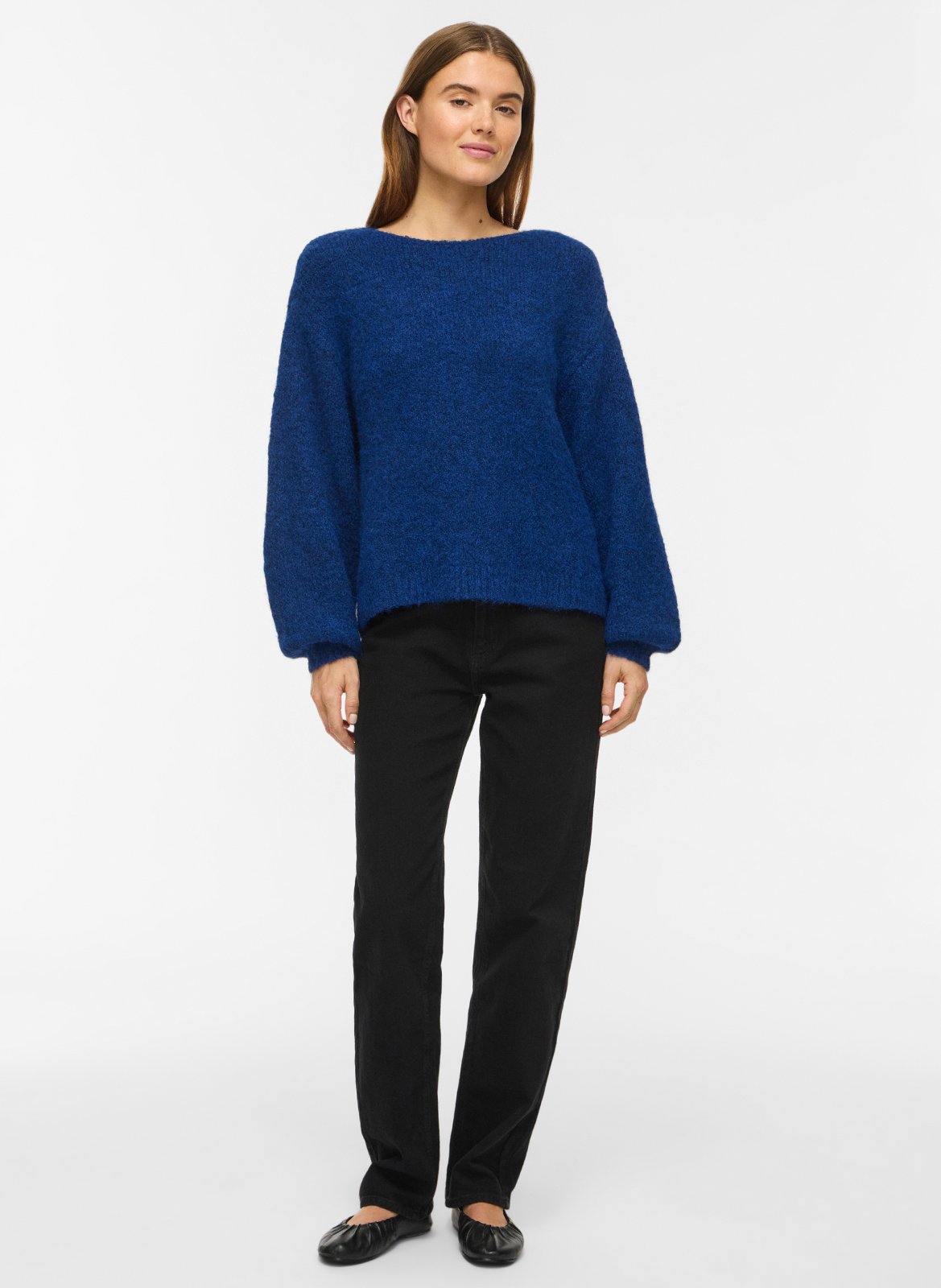 Round-neck sweater VILA Blue