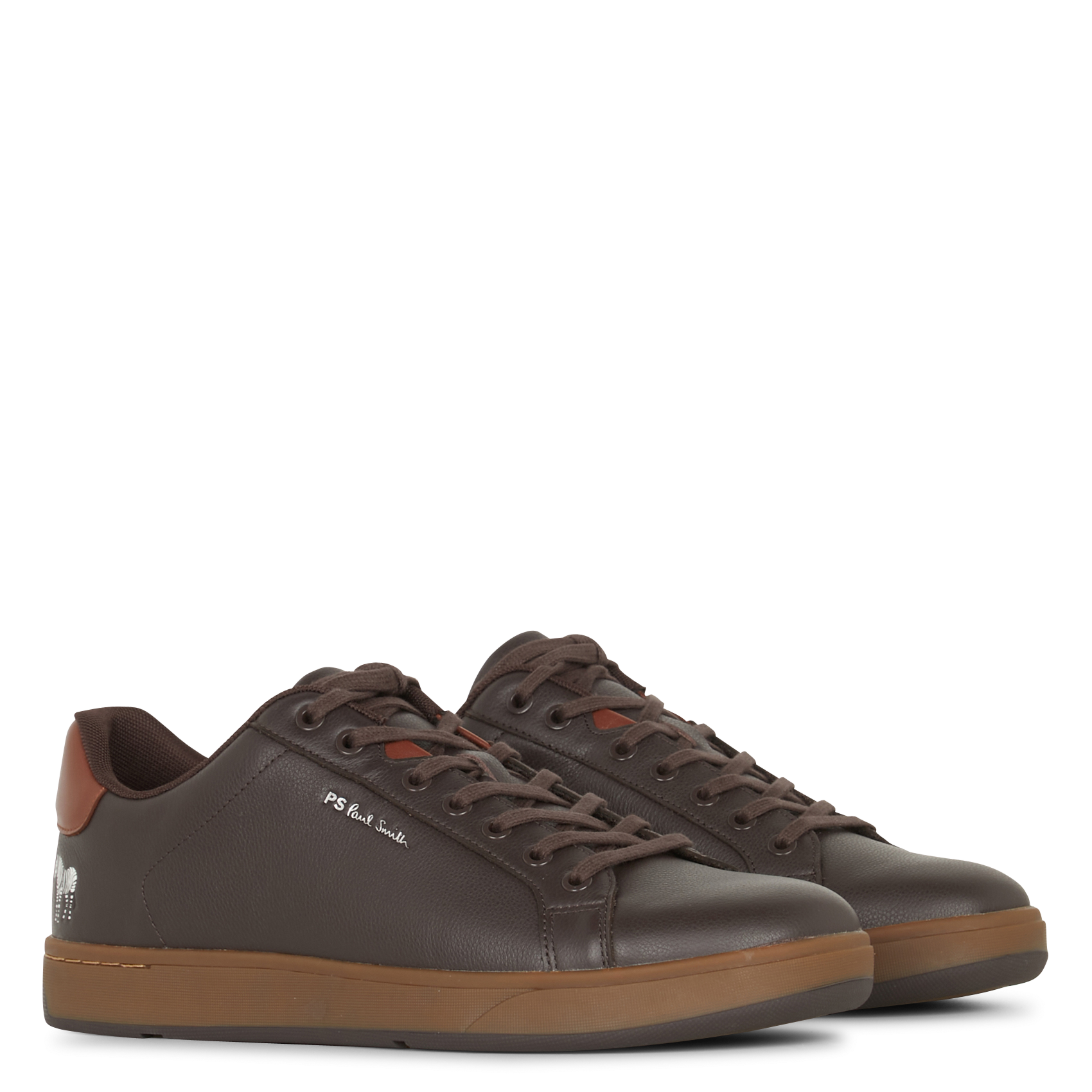 Baskets basses en cuir PAUL SMITH Marron