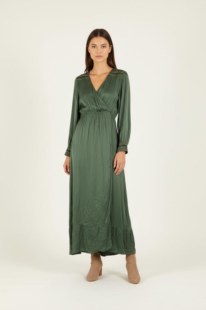 Long dress LOUISE MISHA - Seconde Main Green