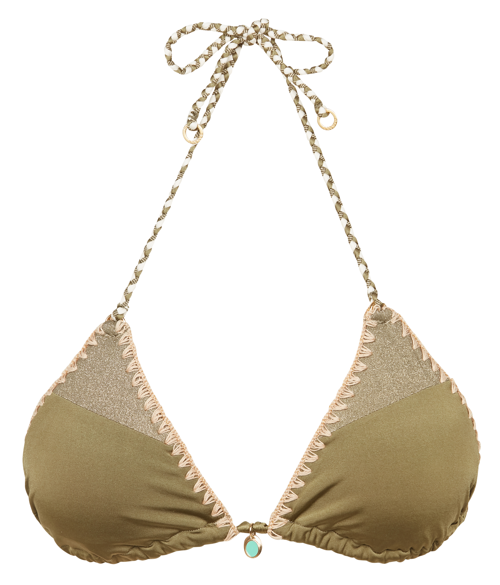 Besticktes Triangel-Bikinioberteil BOSCO NAZCA Mousse