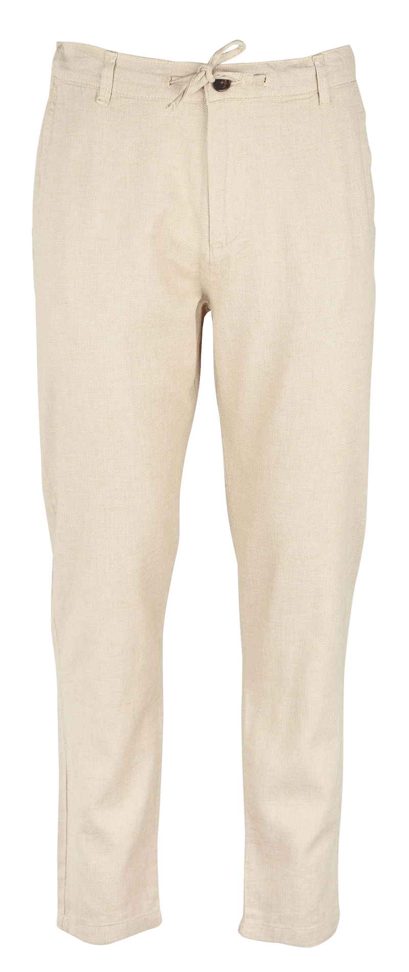 Gerade geschnittene Hose aus Bio-Baumwoll-Mix SELECTED Beige