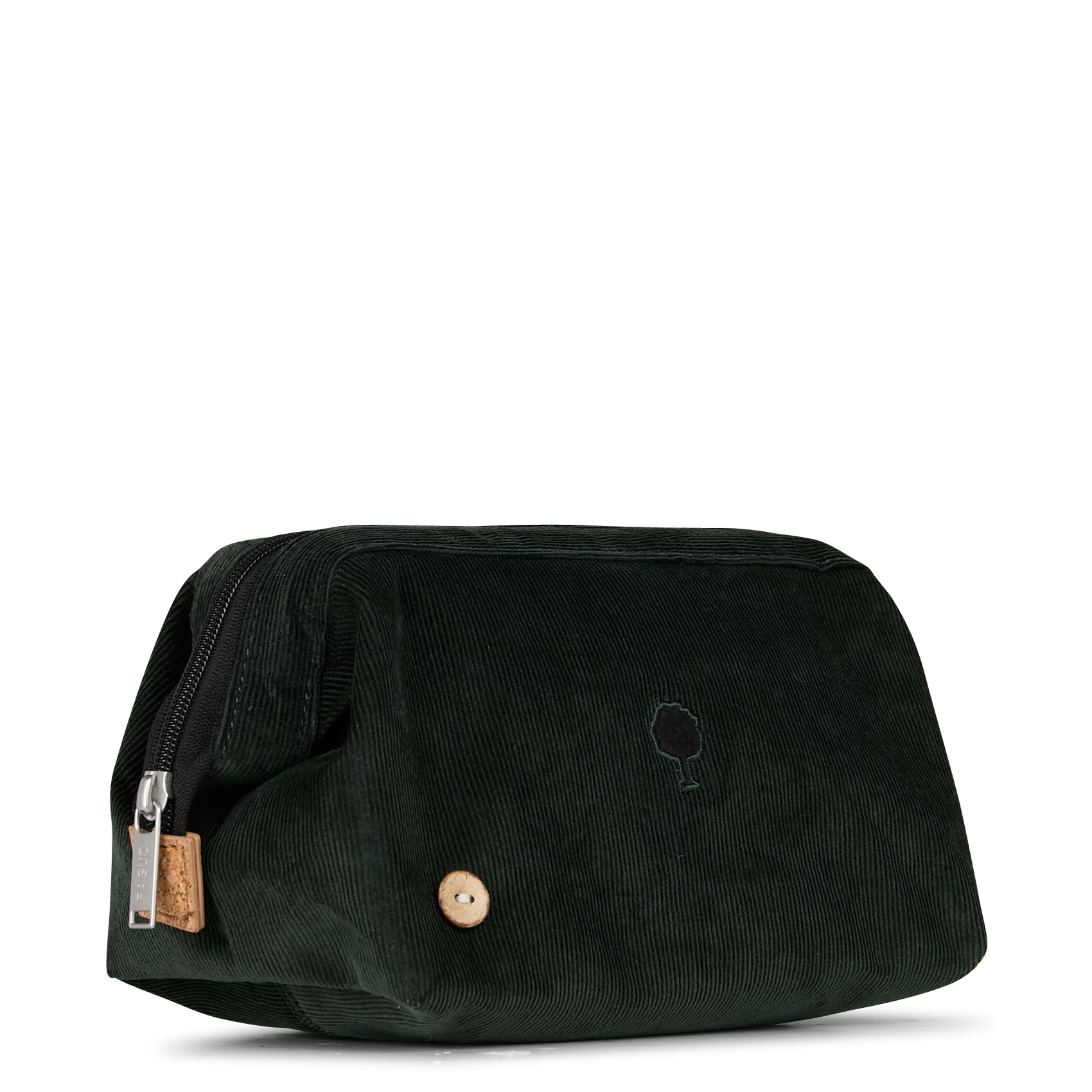 Gestreifte Kulturbeutel aus recycelter Baumwolle FAGUO Grun