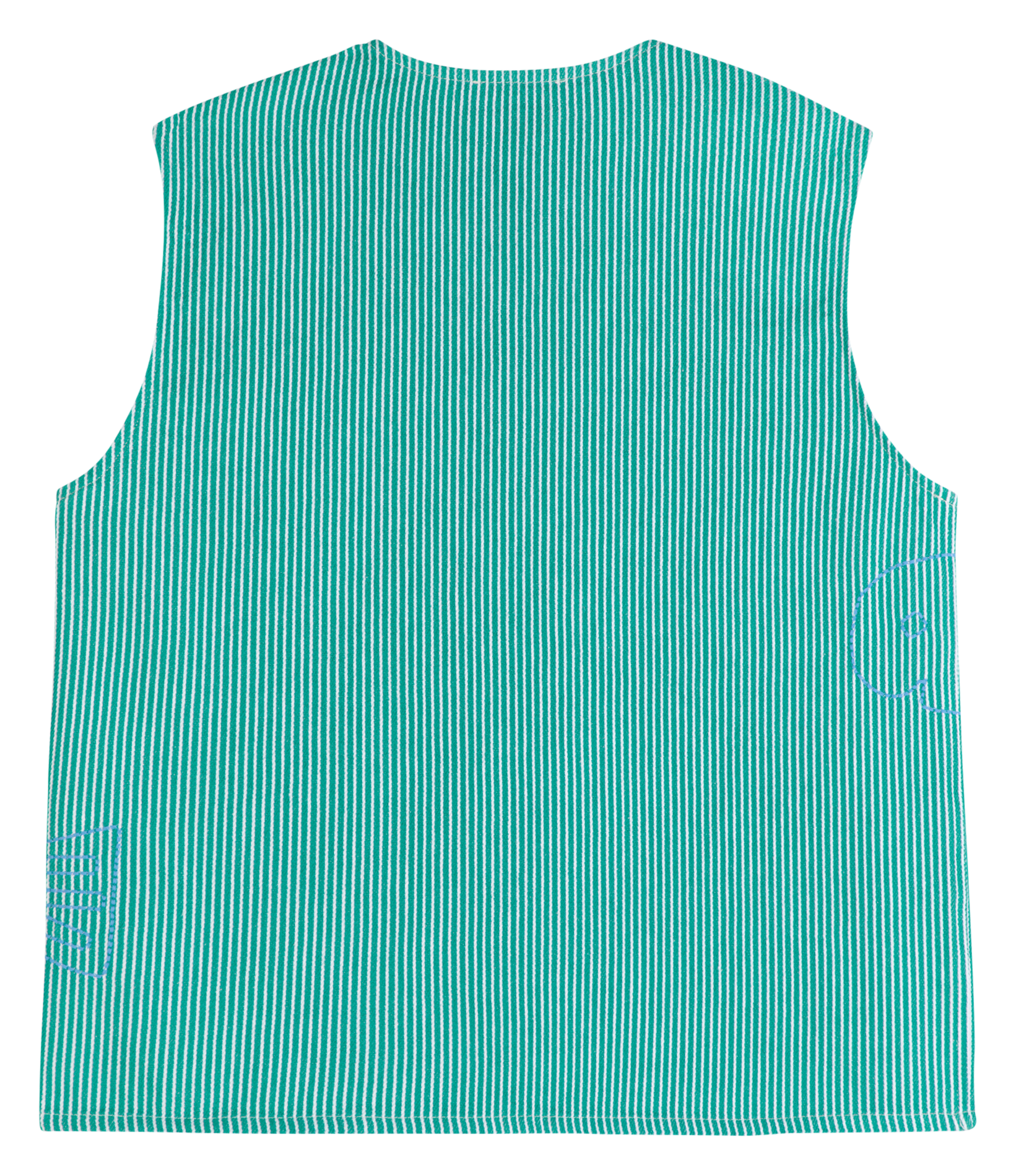 Rechte top met ronde hals van katoen BOBO CHOSES Groen