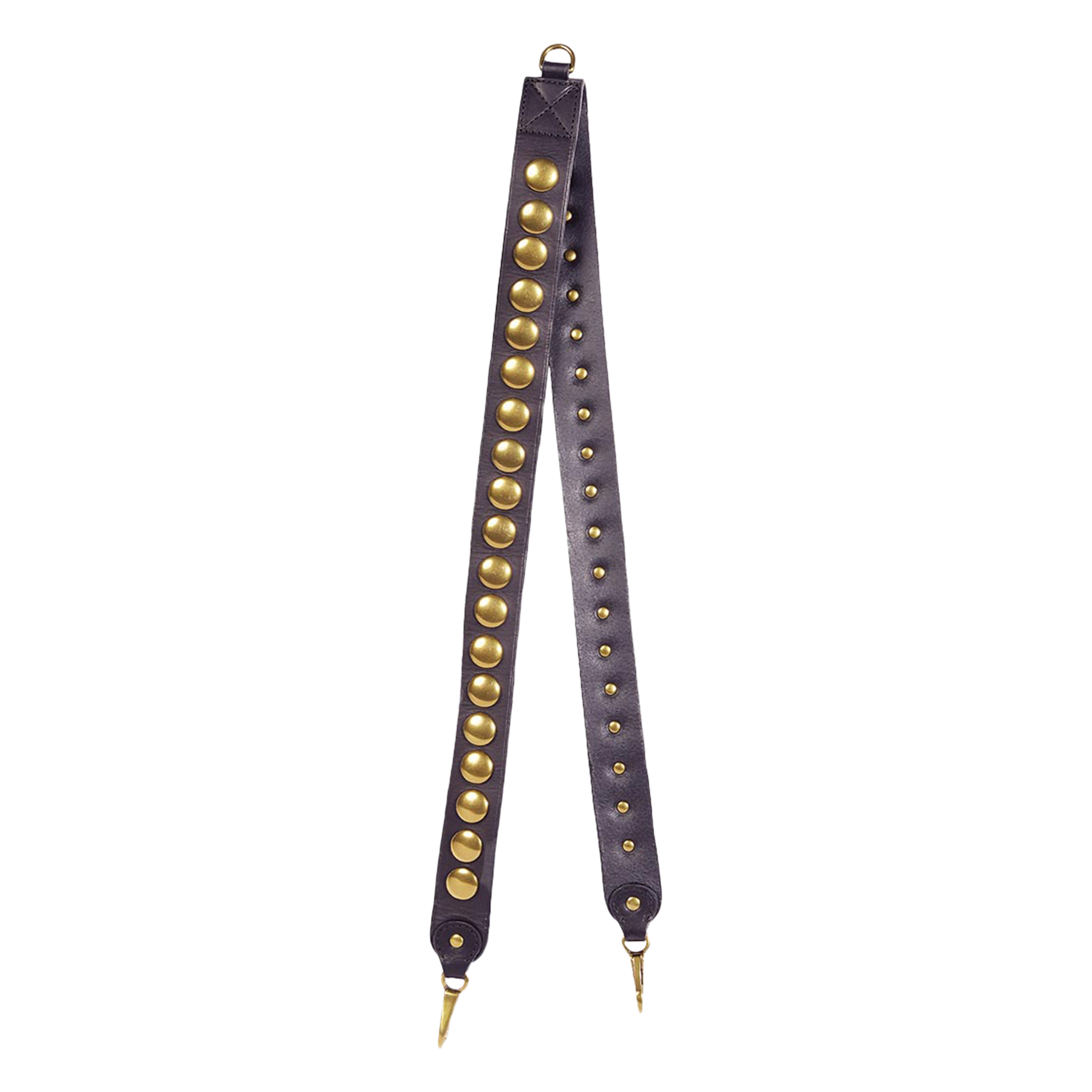 Detachable studded leather shoulder strap JEROME DREYFUSS Black