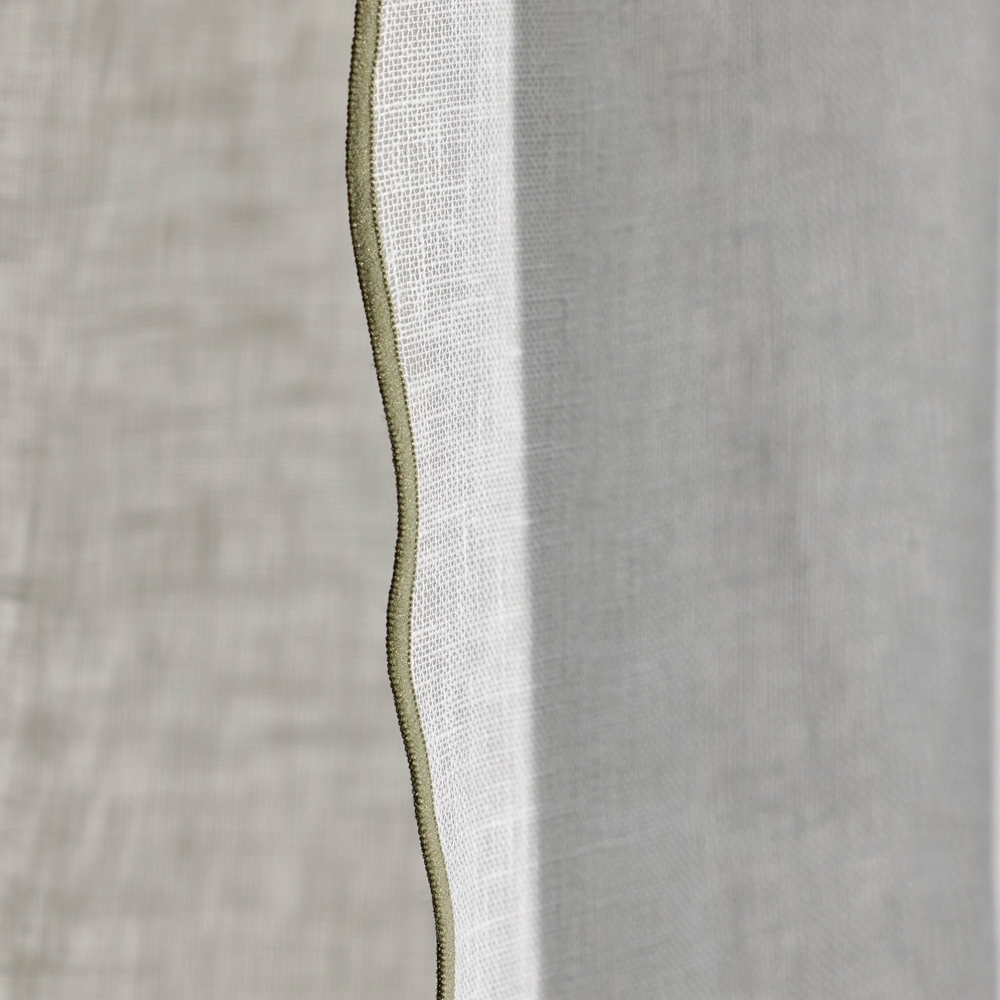 Voile curtain panel MADURA White