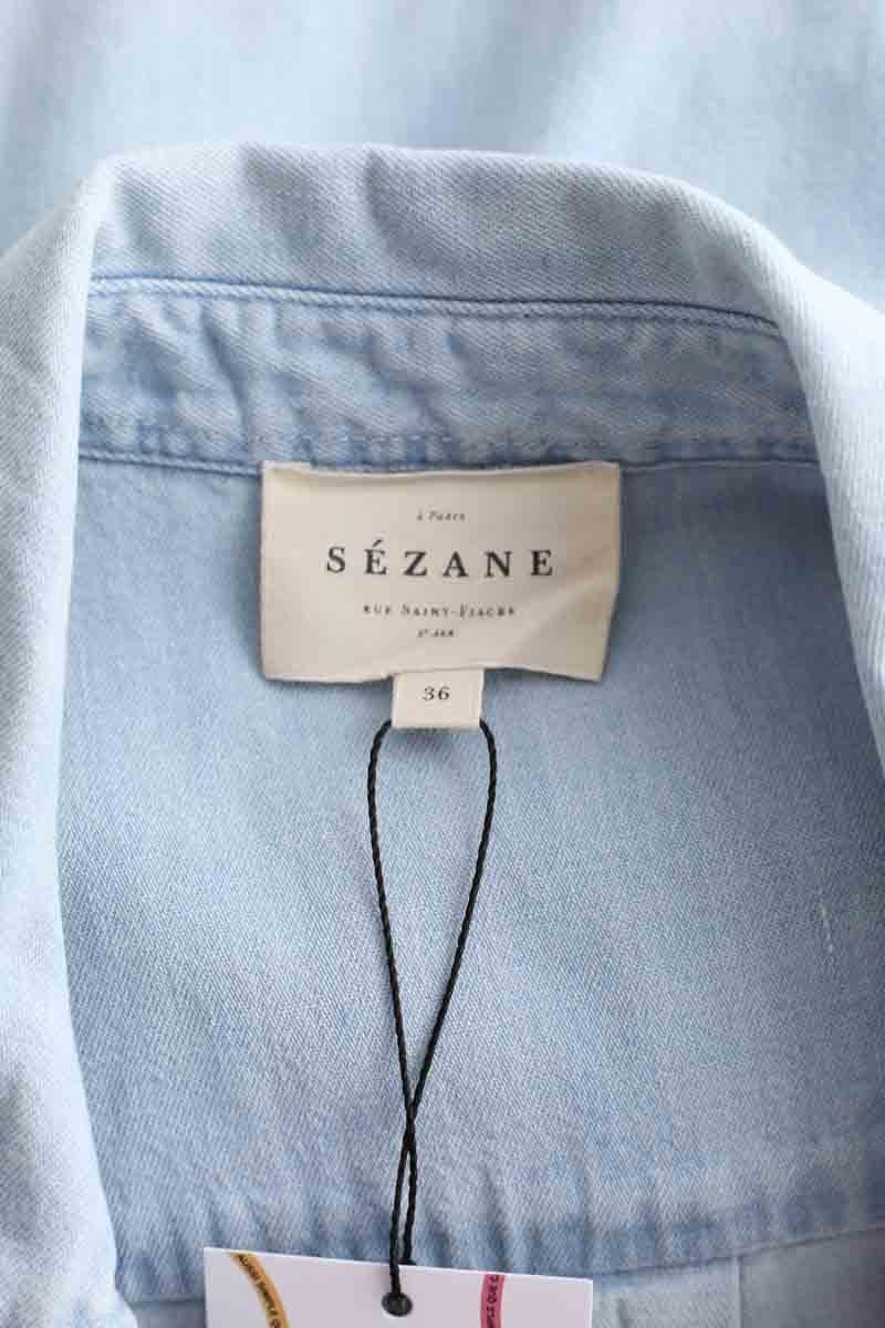 Cotton dress SEZANE - Seconde main Blue
