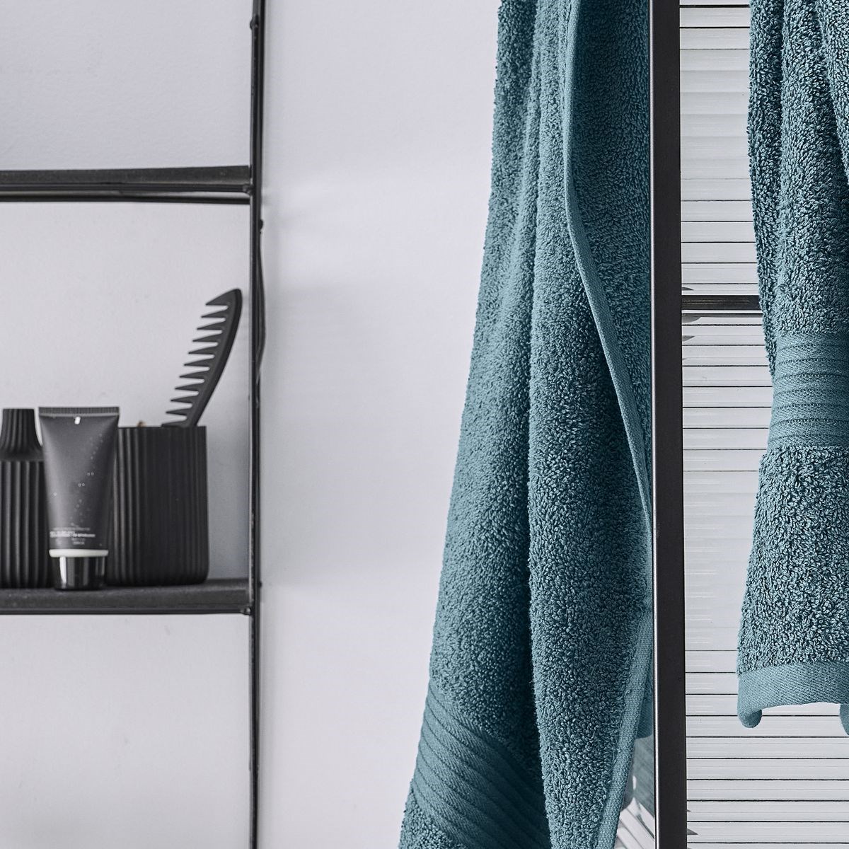 Solid color cotton beach towel TODAY LINGE DE MAISON Blue