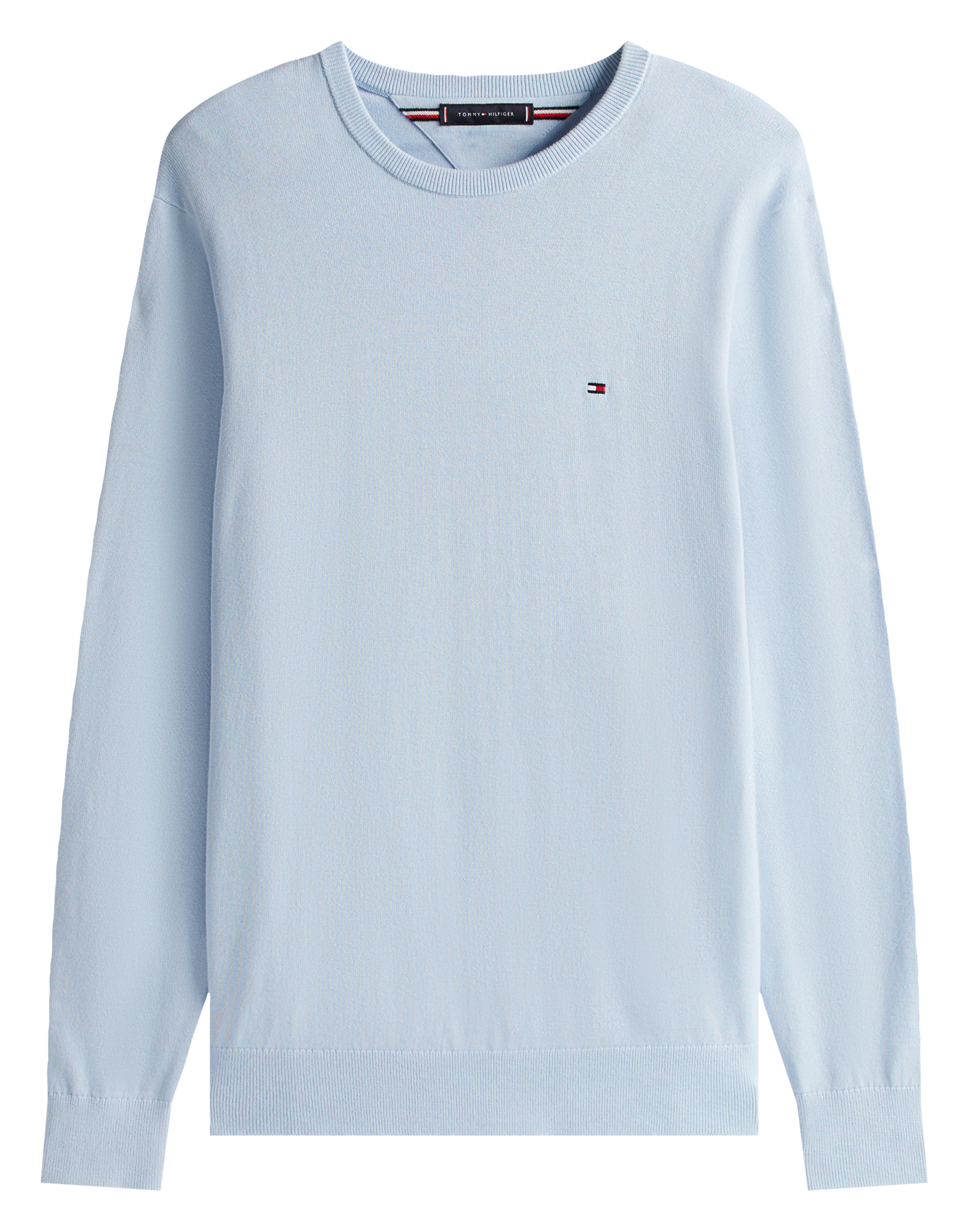 Katoenen tricottrui met ronde hals en fantasieprint  Breezy blue