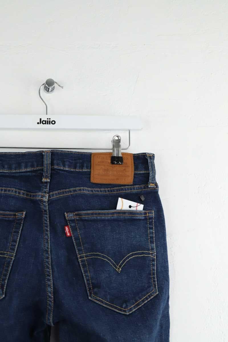 Cotton straight jeans LEVI'S - Seconde main Blue